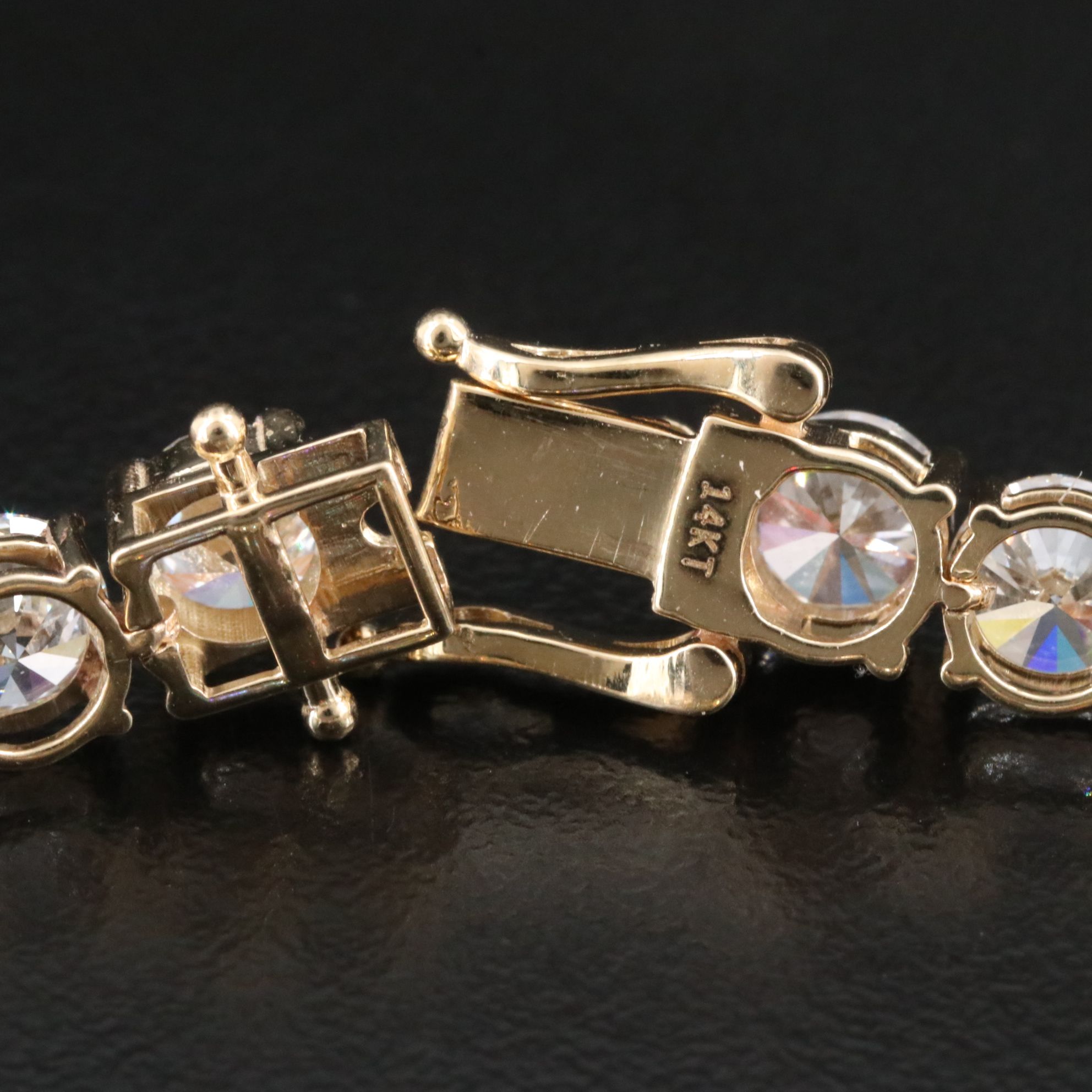 14K 19.30 CTW Lab Grown Diamond Line Bracelet