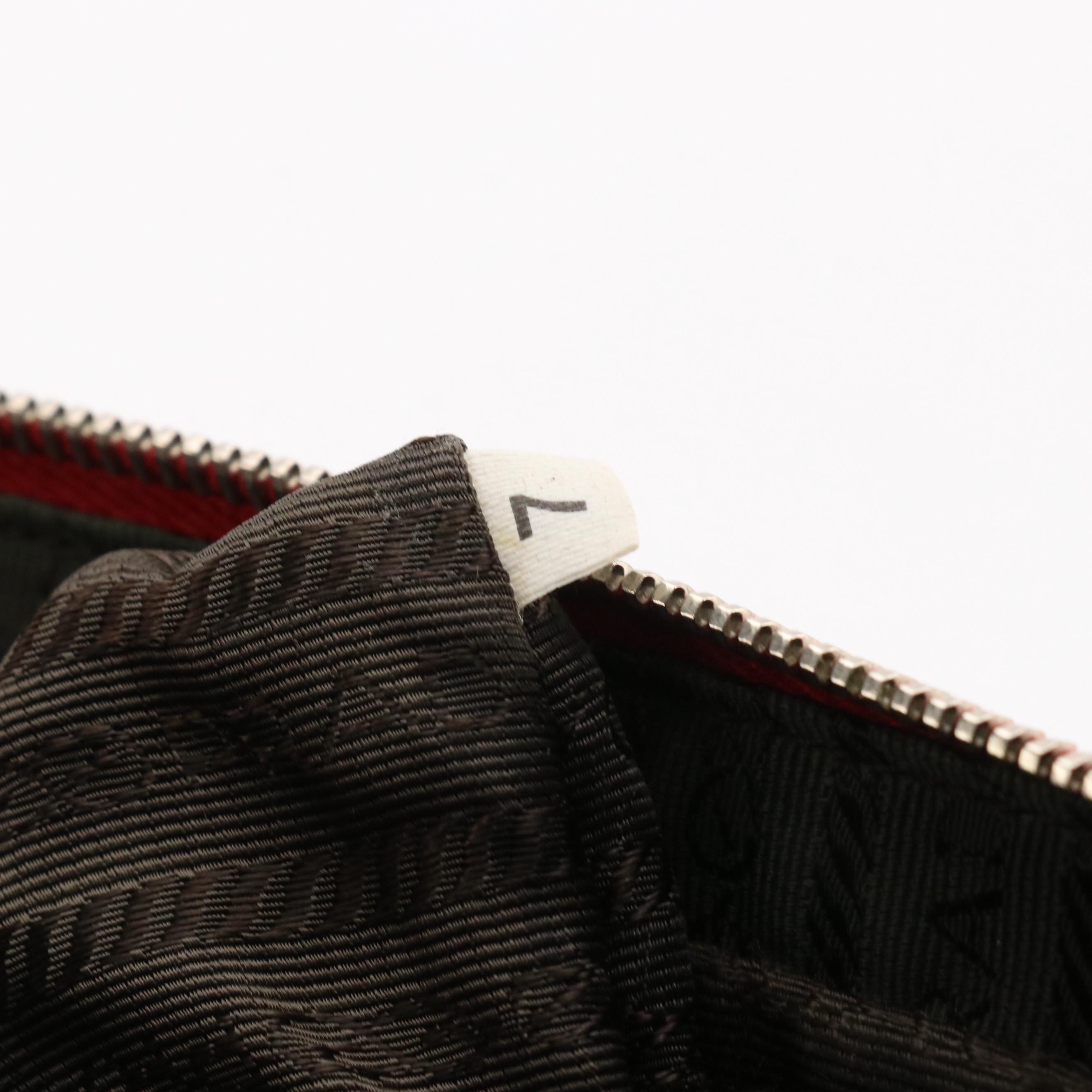 Prada Red Cinghiale Leather Shoulder Bag