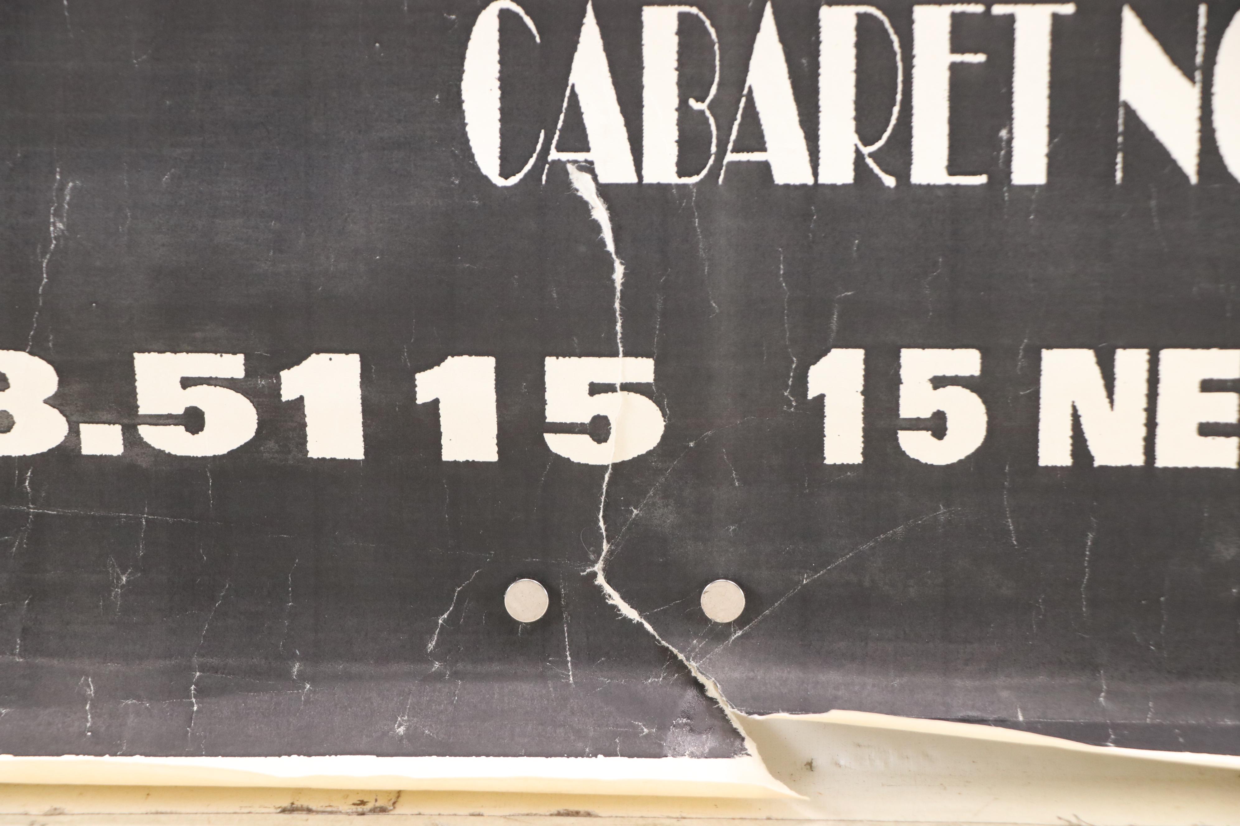 Ground Zero Cabaret Noir Poster for "The Rocky Horror Picture Show"