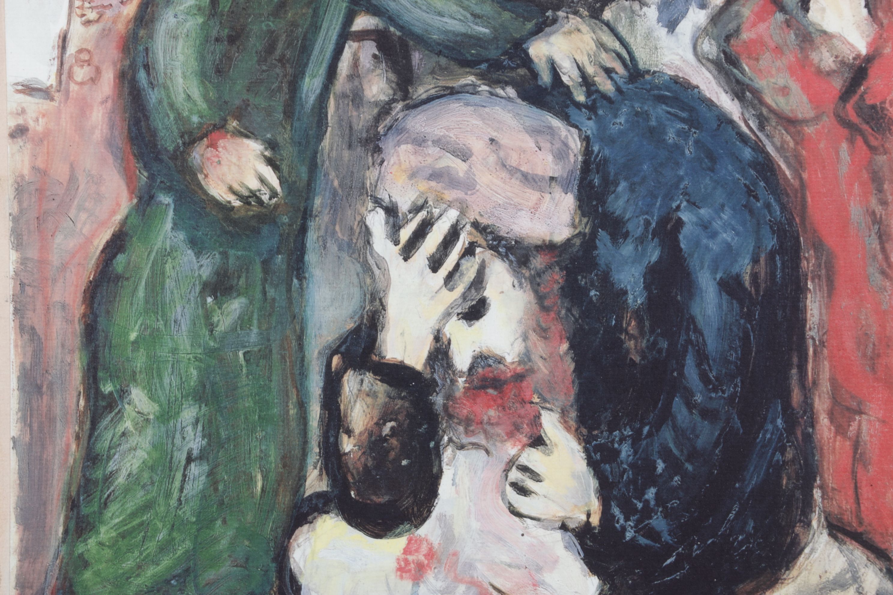 Marc Chagall Offset Lithograph "Jacob Weeps Over the Tunic of Joseph"