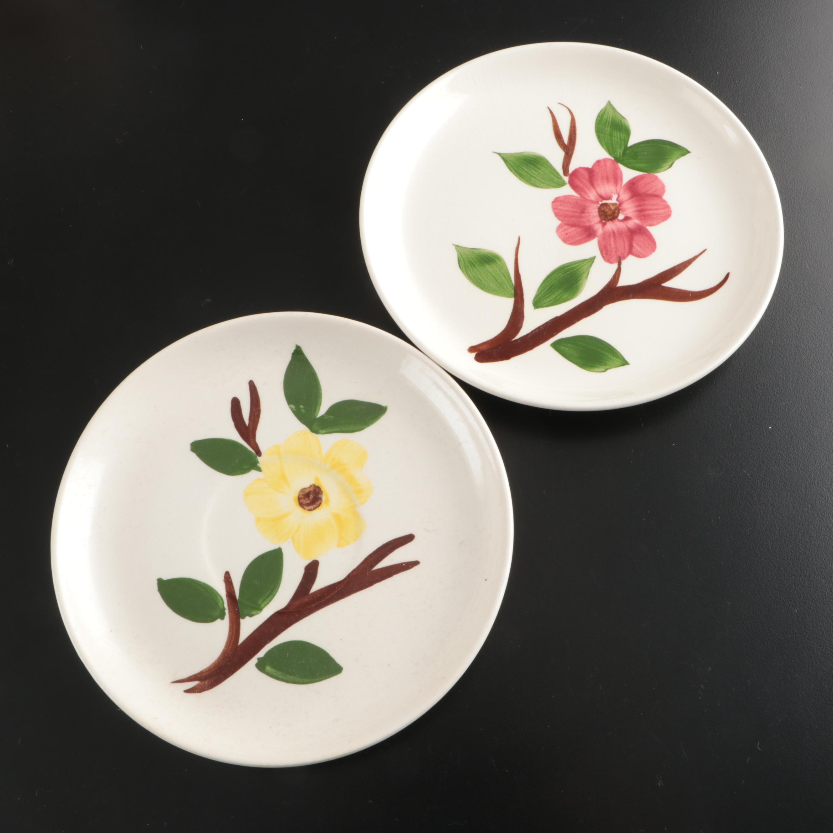 Stetson "Parkview Morning Glory" Hand-Painted Ceramic Dinnerware, Mid-20th Cent.