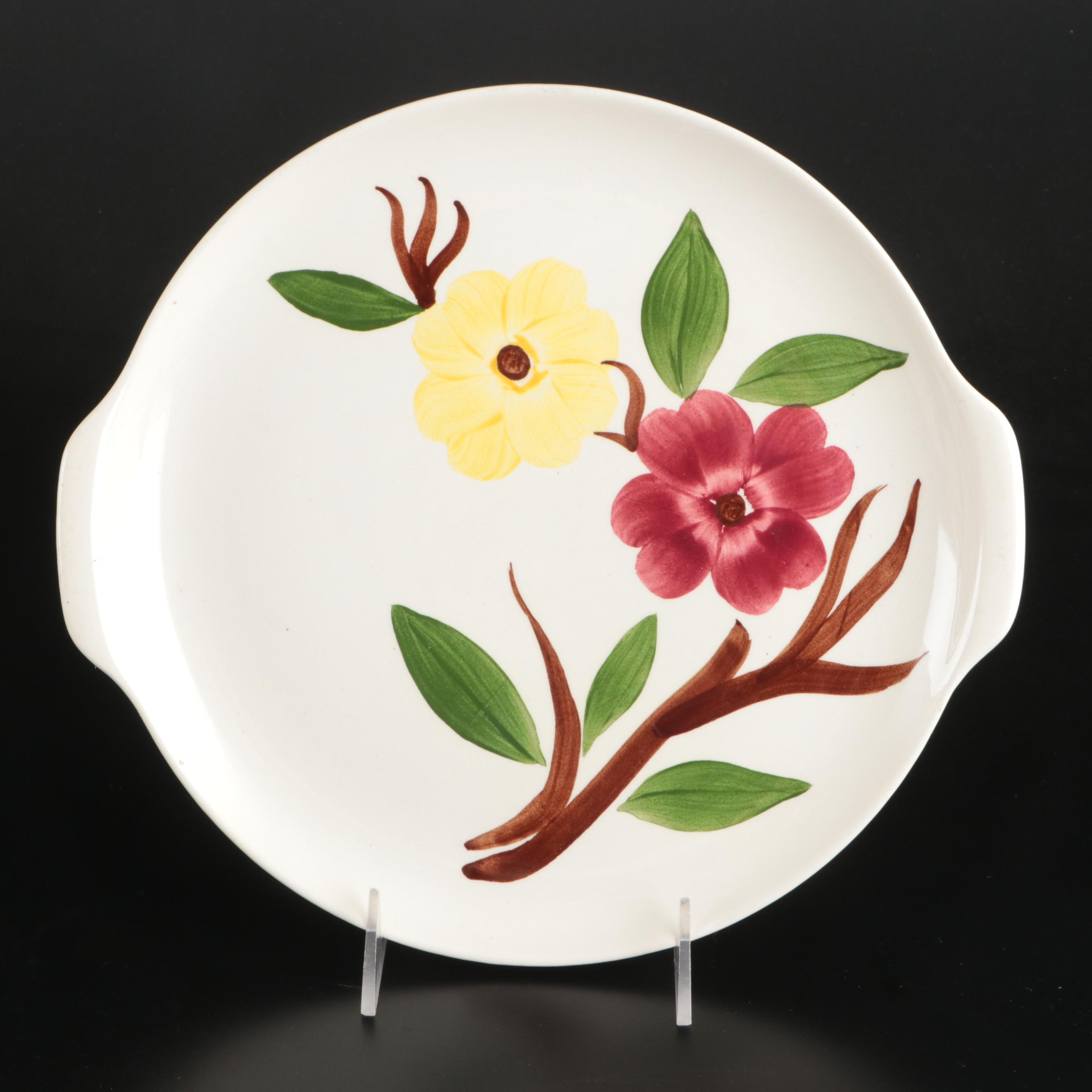 Stetson "Parkview Morning Glory" Hand-Painted Ceramic Dinnerware, Mid-20th Cent.