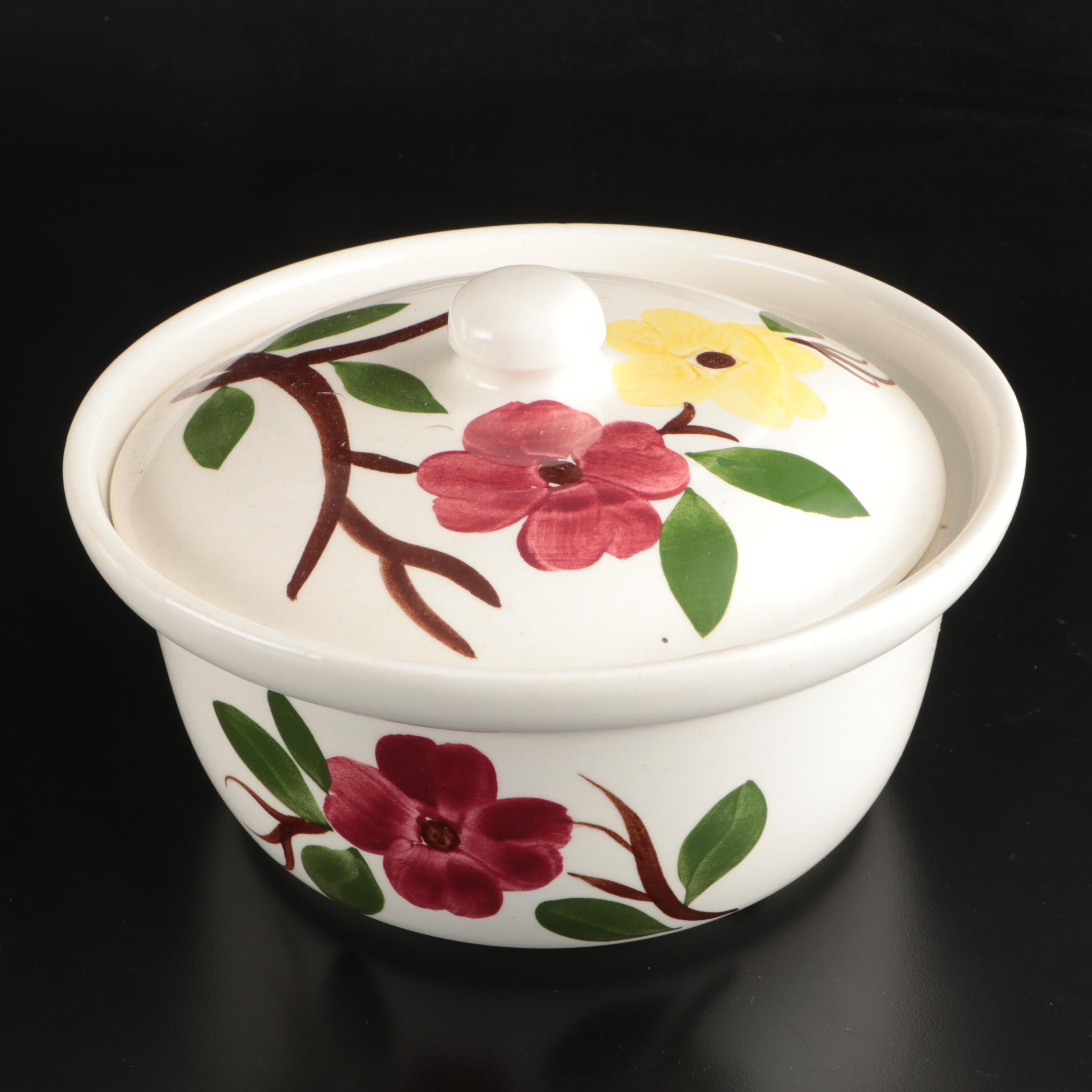 Stetson "Parkview Morning Glory" Hand-Painted Ceramic Dinnerware, Mid-20th Cent.