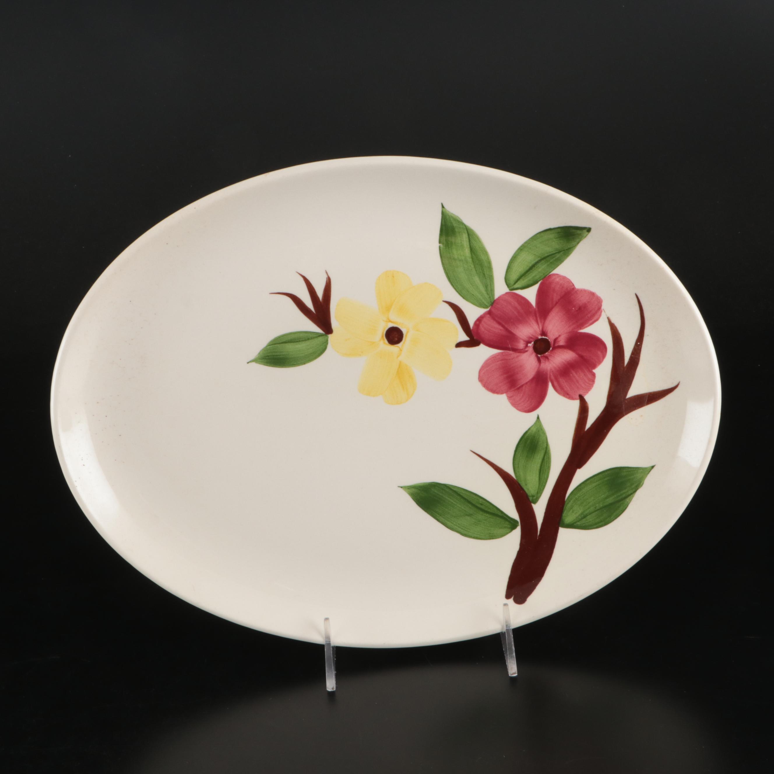 Stetson "Parkview Morning Glory" Hand-Painted Ceramic Dinnerware, Mid-20th Cent.