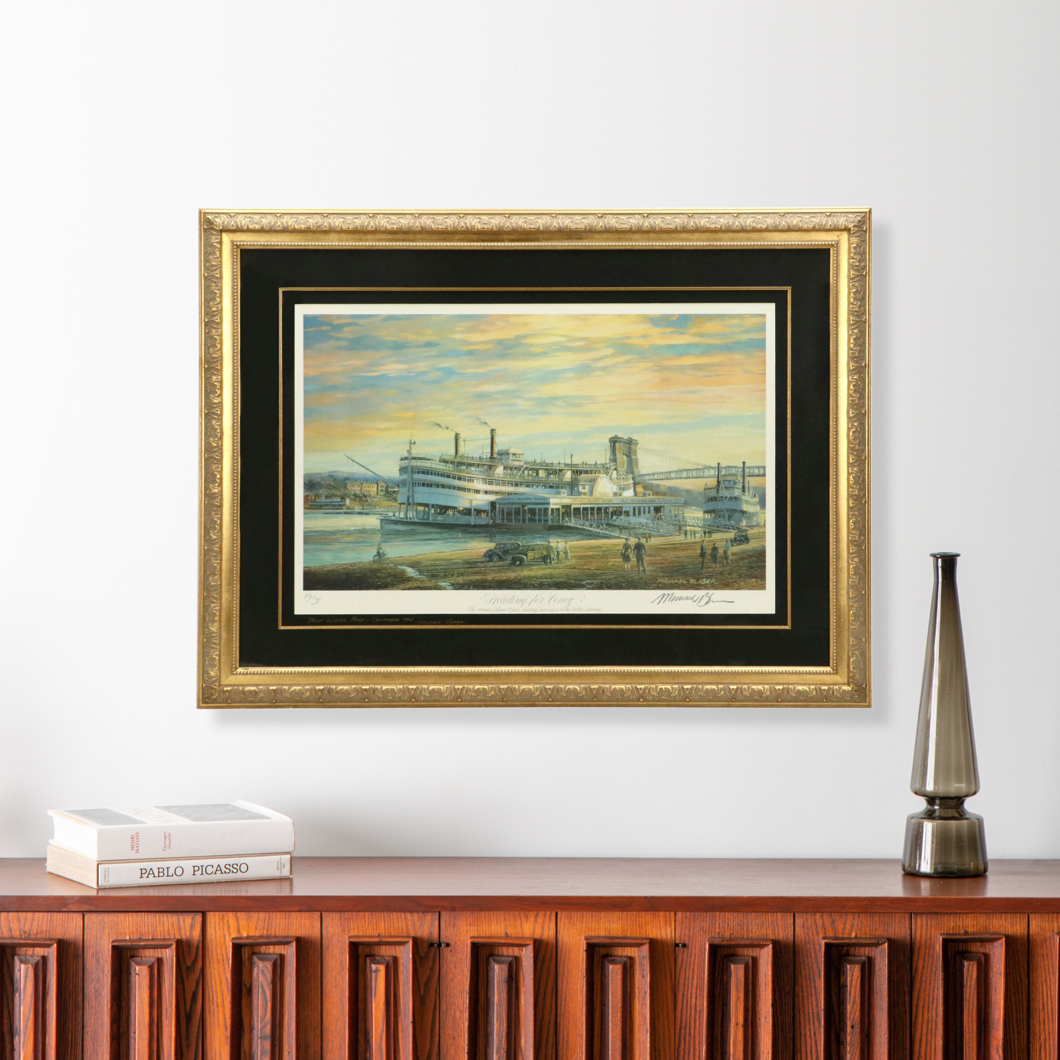 Michael Blaser Offset Lithograph "Heading for Coney," 1994