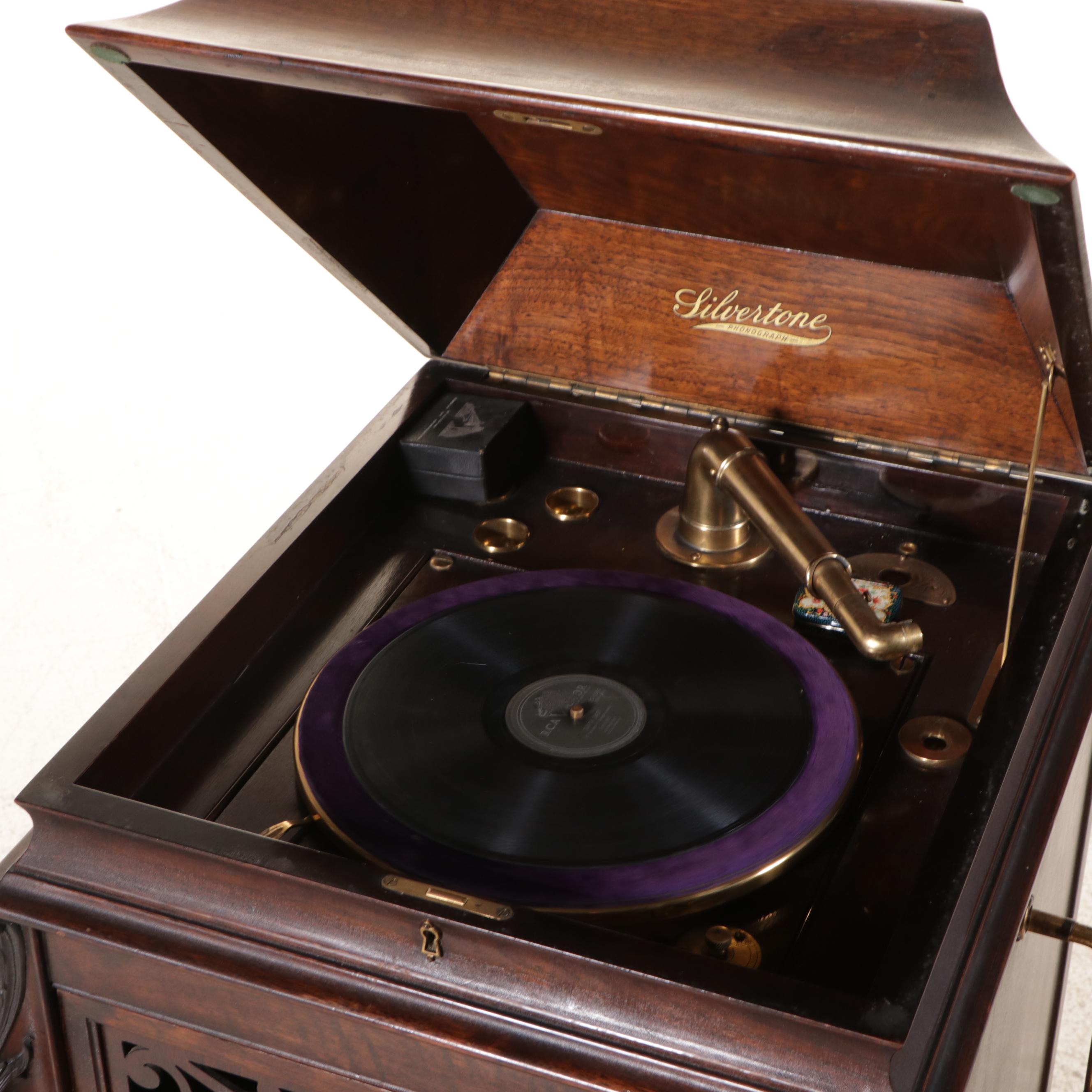 Antique Silvertone Phonograph
