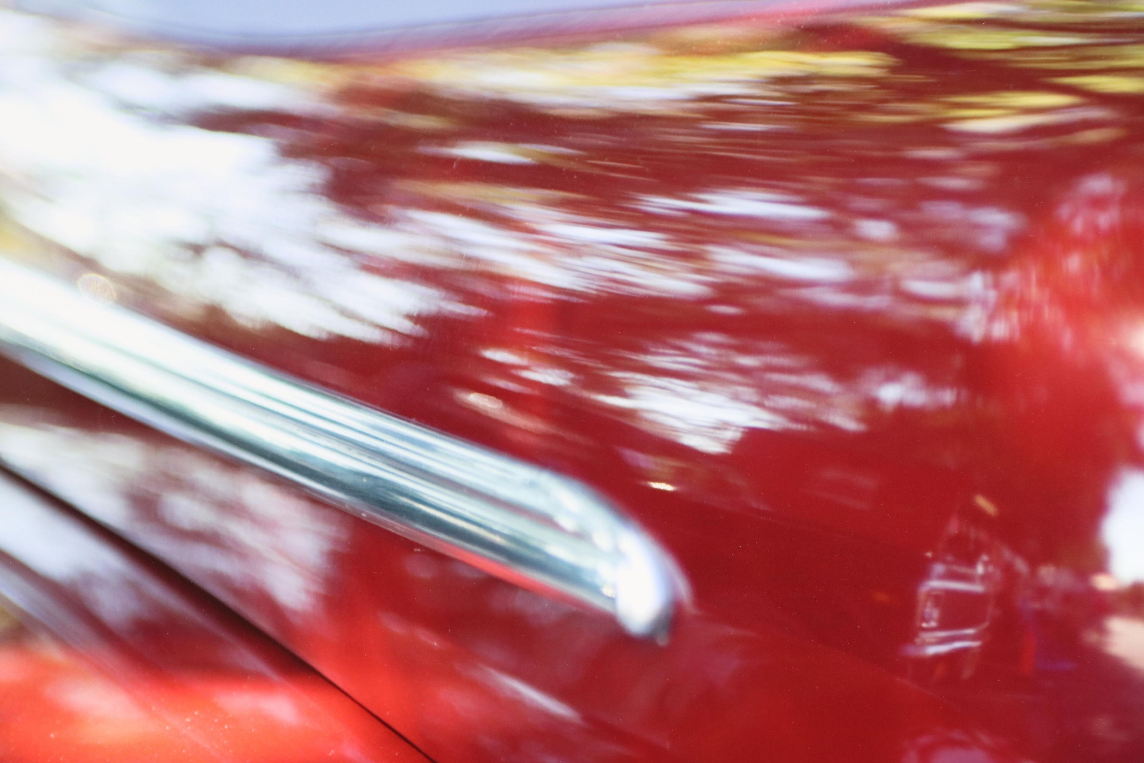 Contemporary Photographs of Roulette Wheel and Moving Car, Mounted to Metal