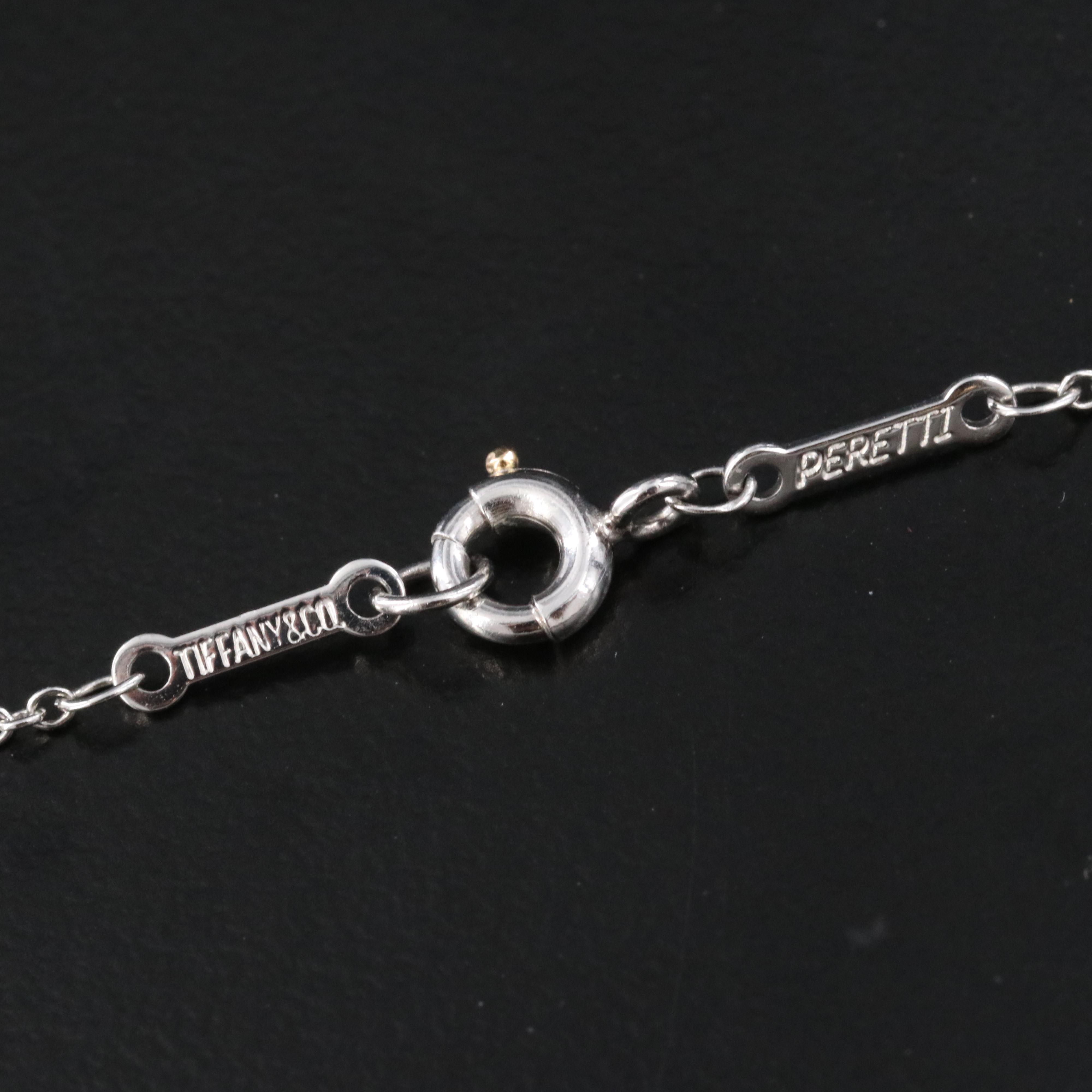 Elsa Peretti for Tiffany & Co. By the Yard Platinum 0.06 CT Diamond Necklace