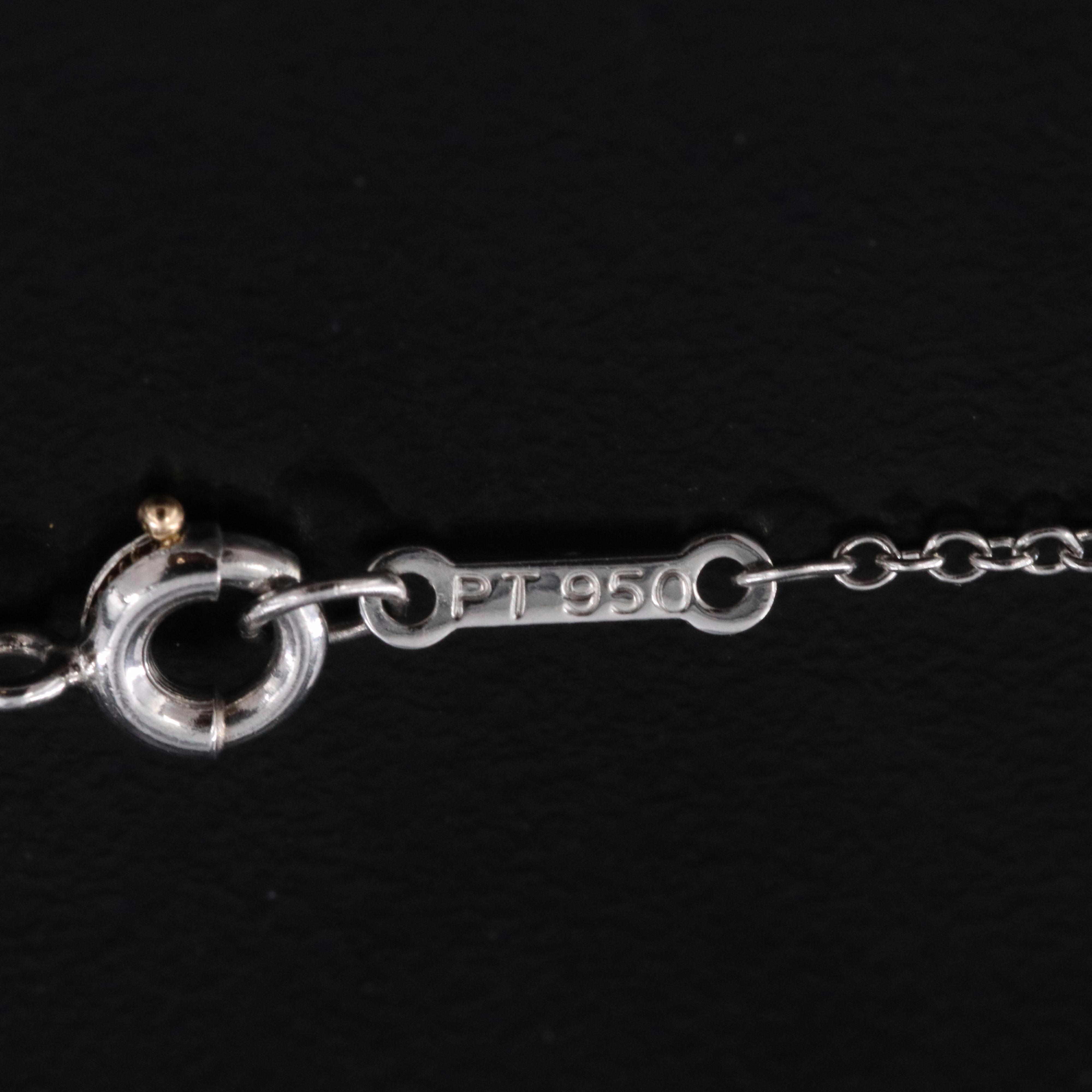 Elsa Peretti for Tiffany & Co. By the Yard Platinum 0.06 CT Diamond Necklace