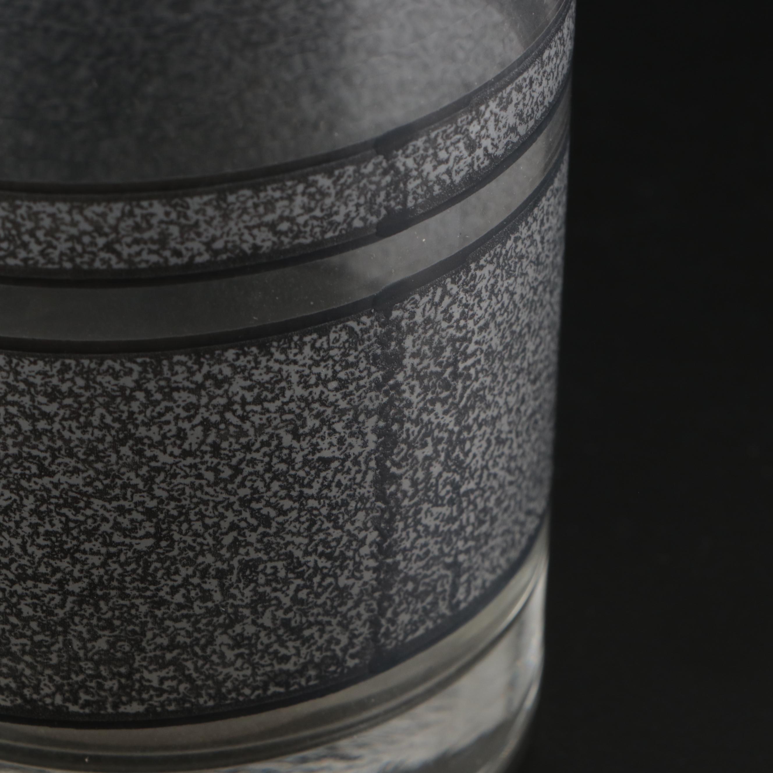 Grey Banded Cocktail Glasses