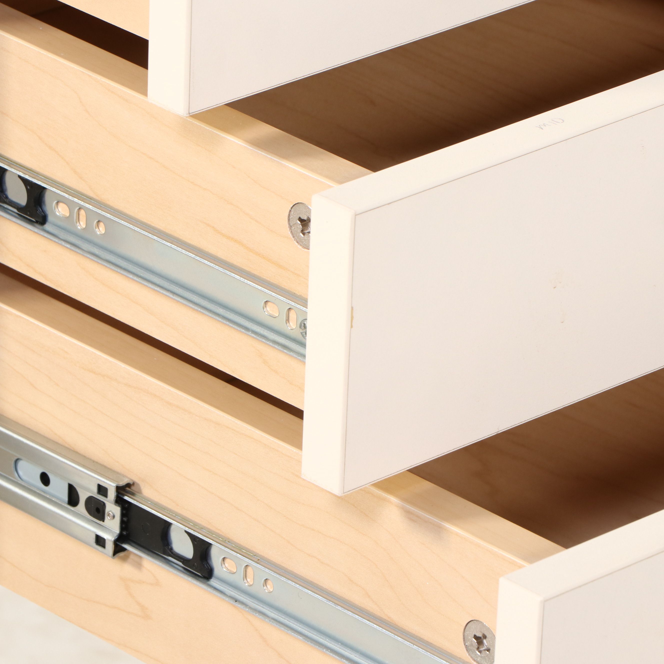 Industrial Style Cream Laminate Computer Desk