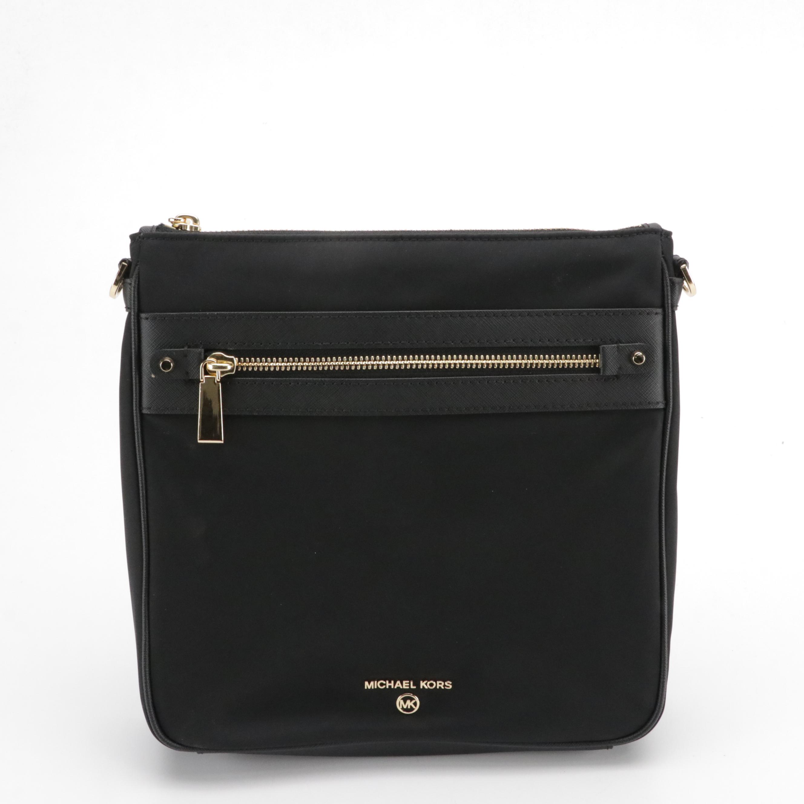 Michael Kors Leather Kensington and Nylon Jet Set Crossbody Bags