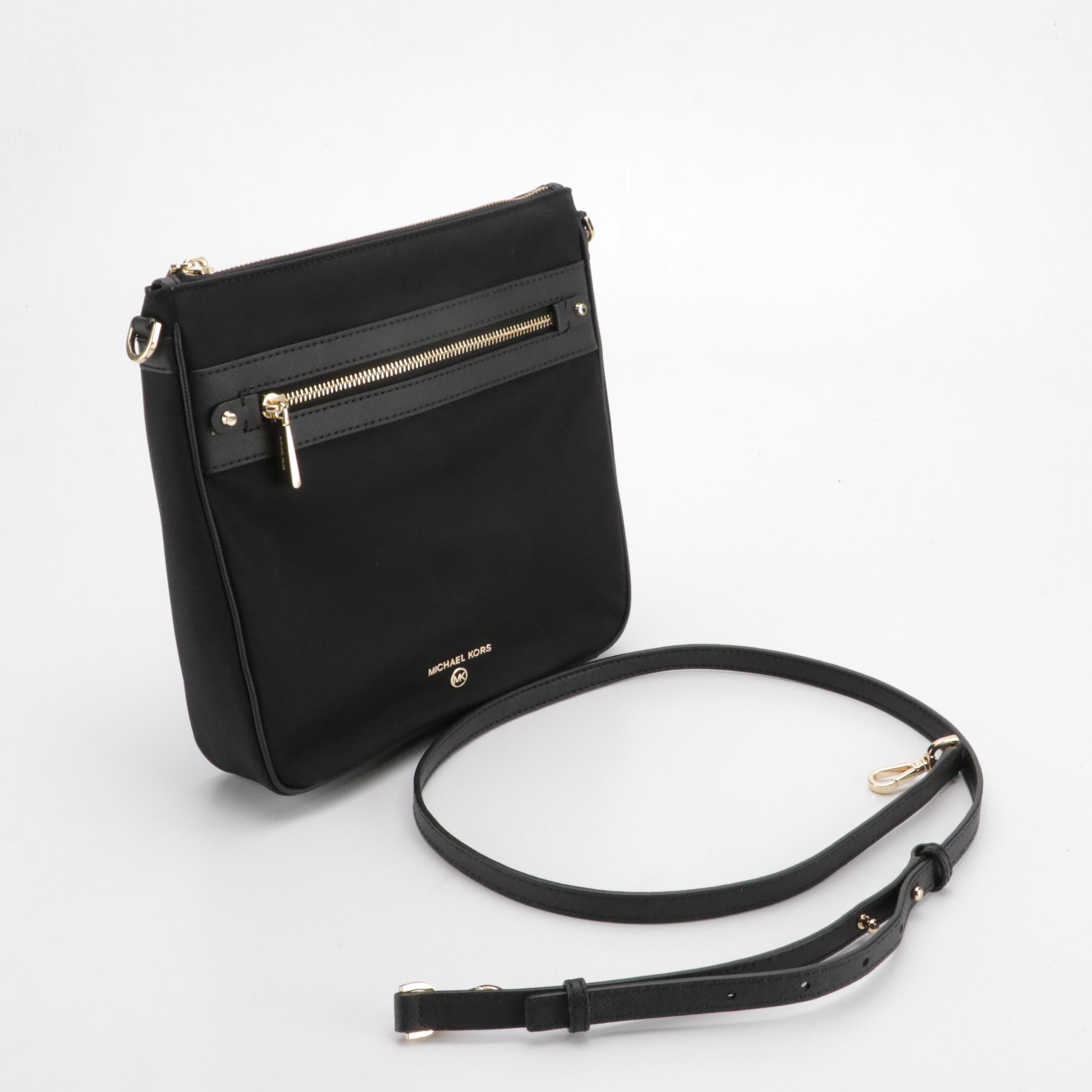 Michael Kors Leather Kensington and Nylon Jet Set Crossbody Bags