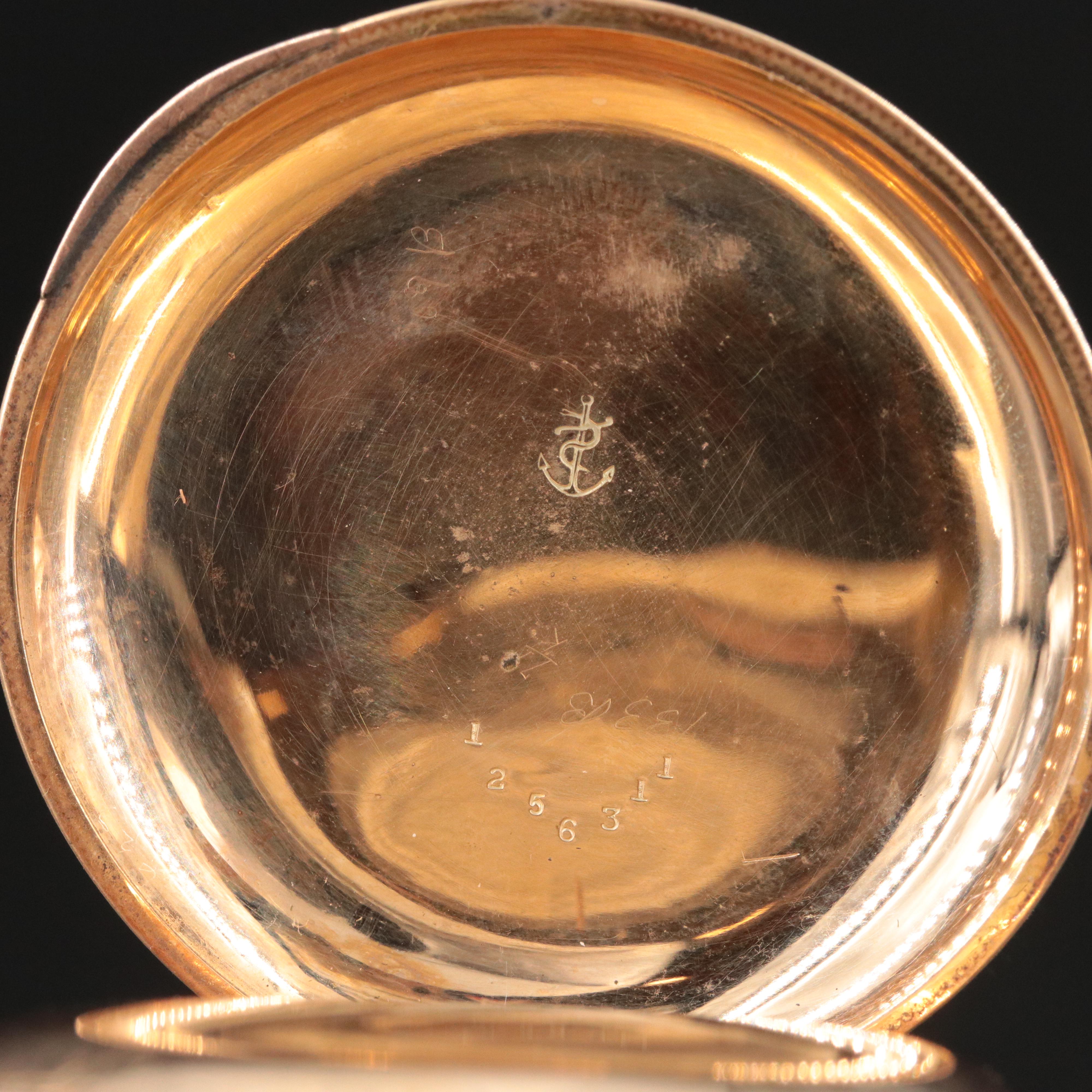 Elgin Gold-Filled Ornate Pocket Watch