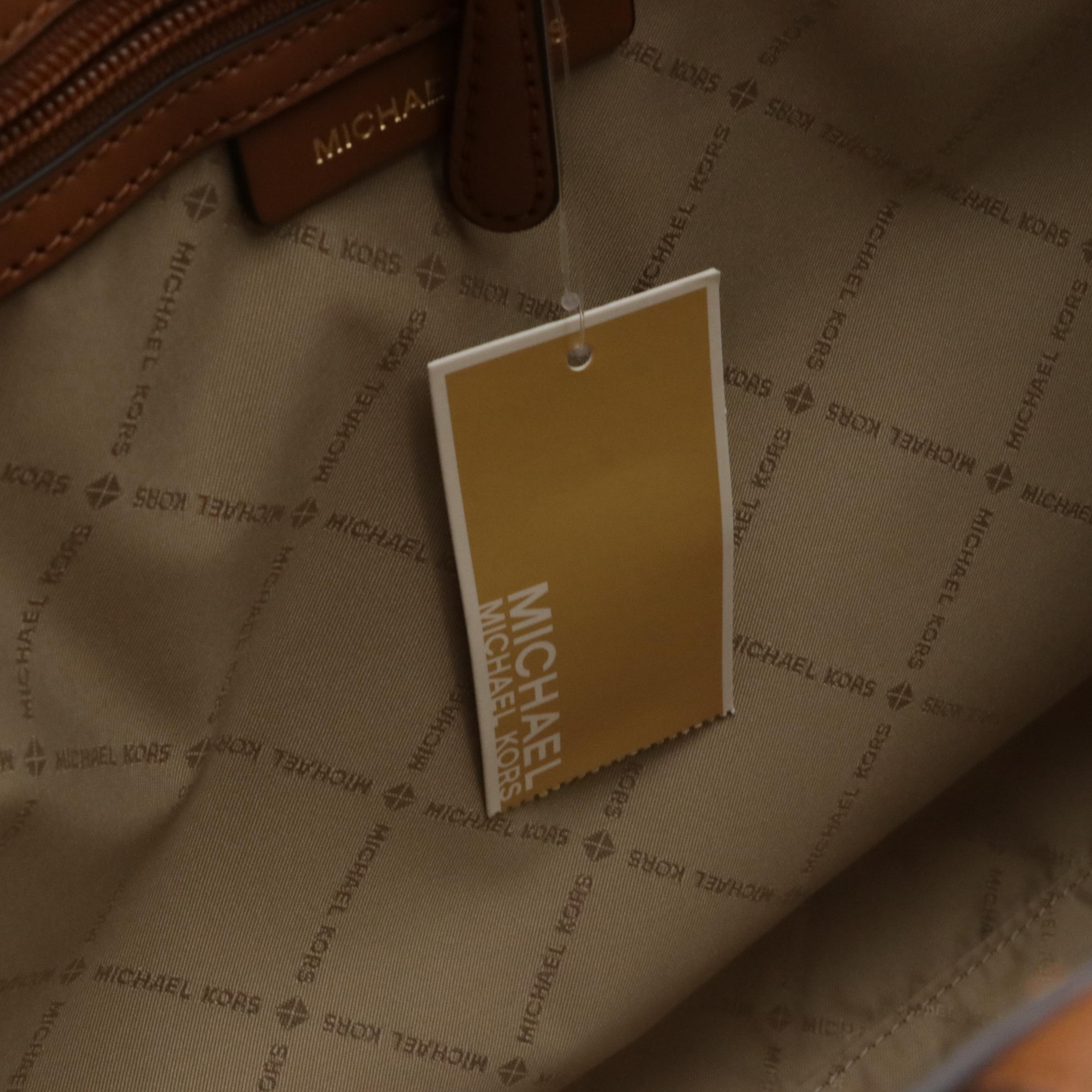 Michael Kors Medium East West Satchel and Large Sallie Tote in Signature Canvas