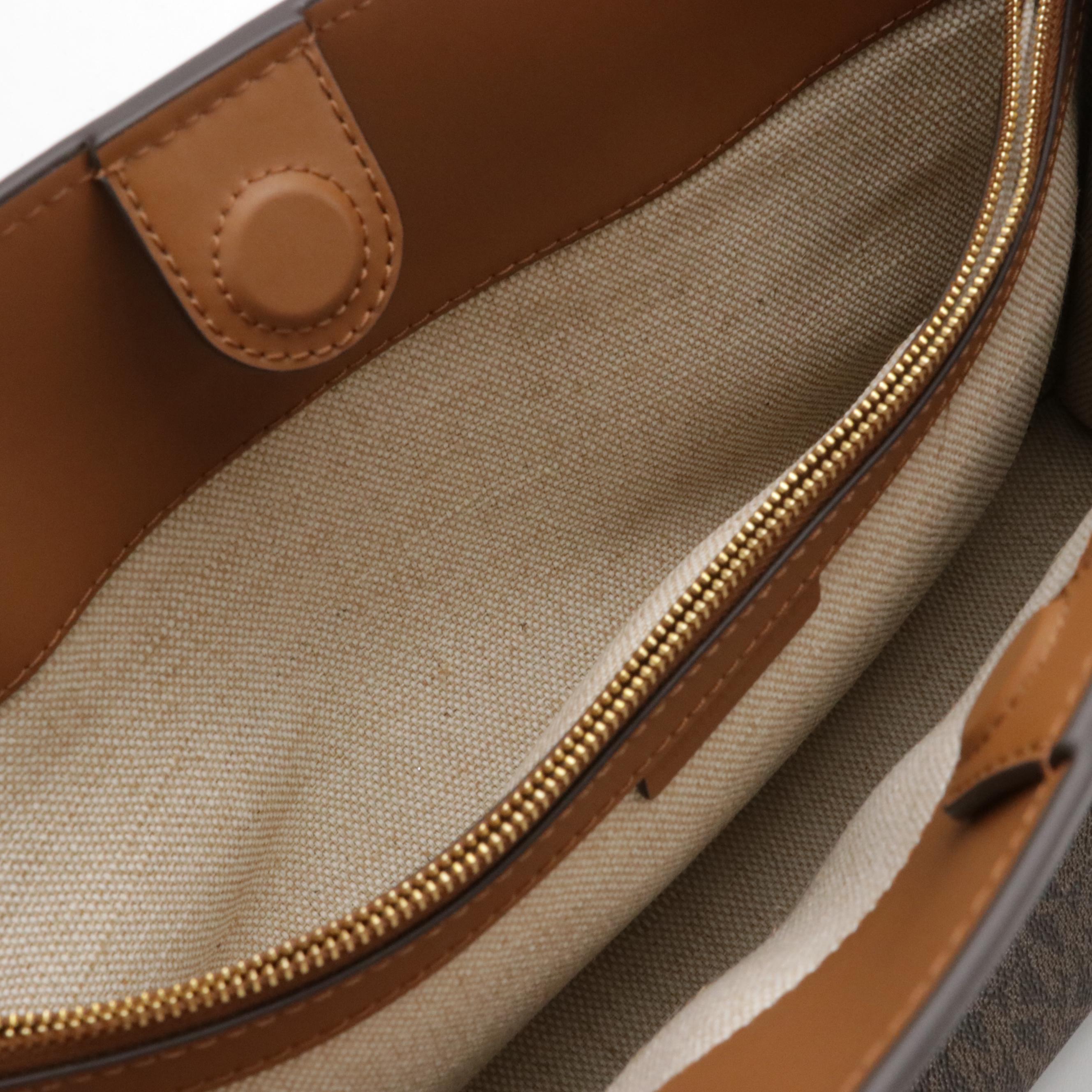 Michael Kors Medium East West Satchel and Large Sallie Tote in Signature Canvas