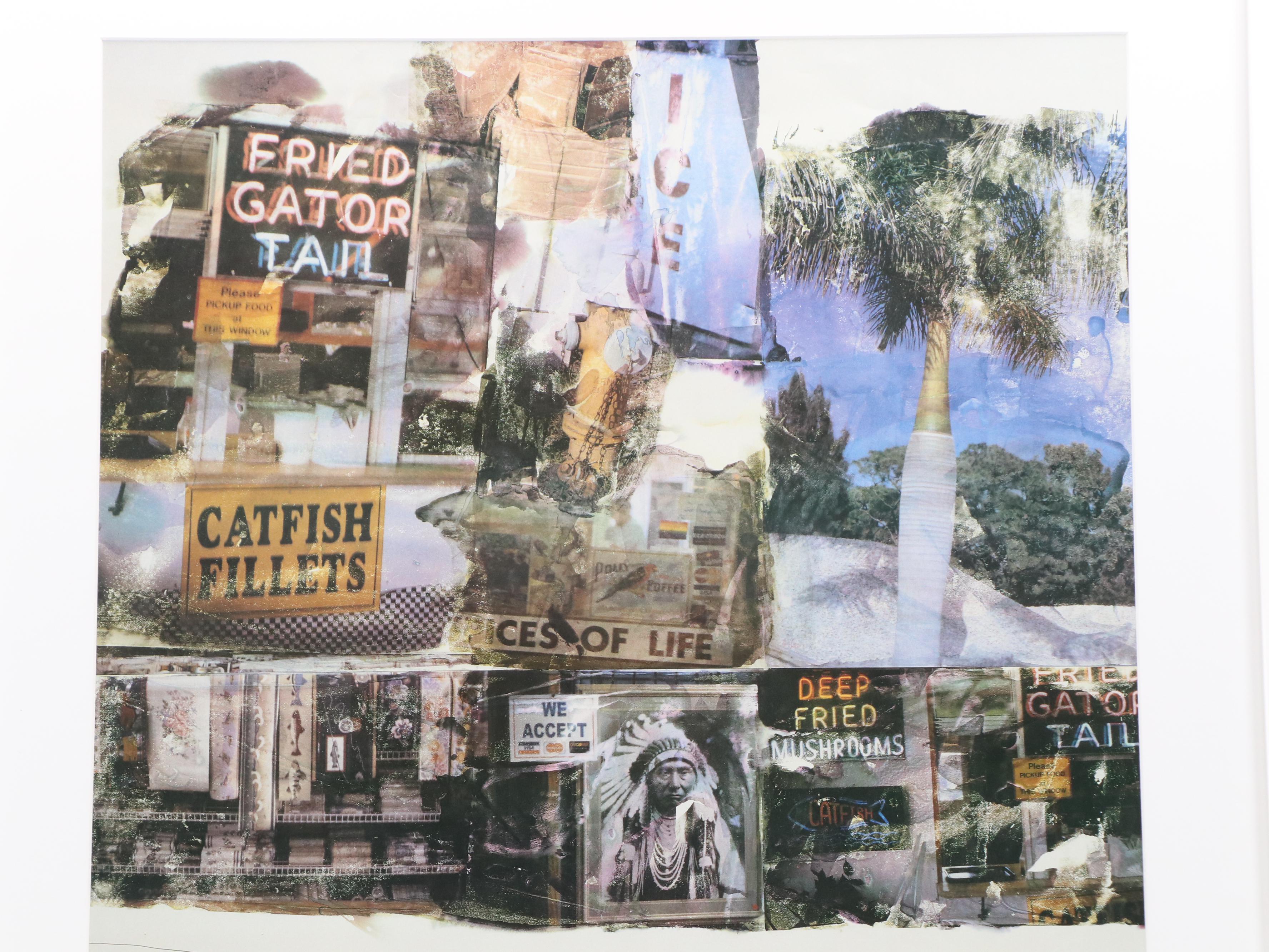 Offset Lithograph After Robert Rauschenberg "Catfish Tails," 2000