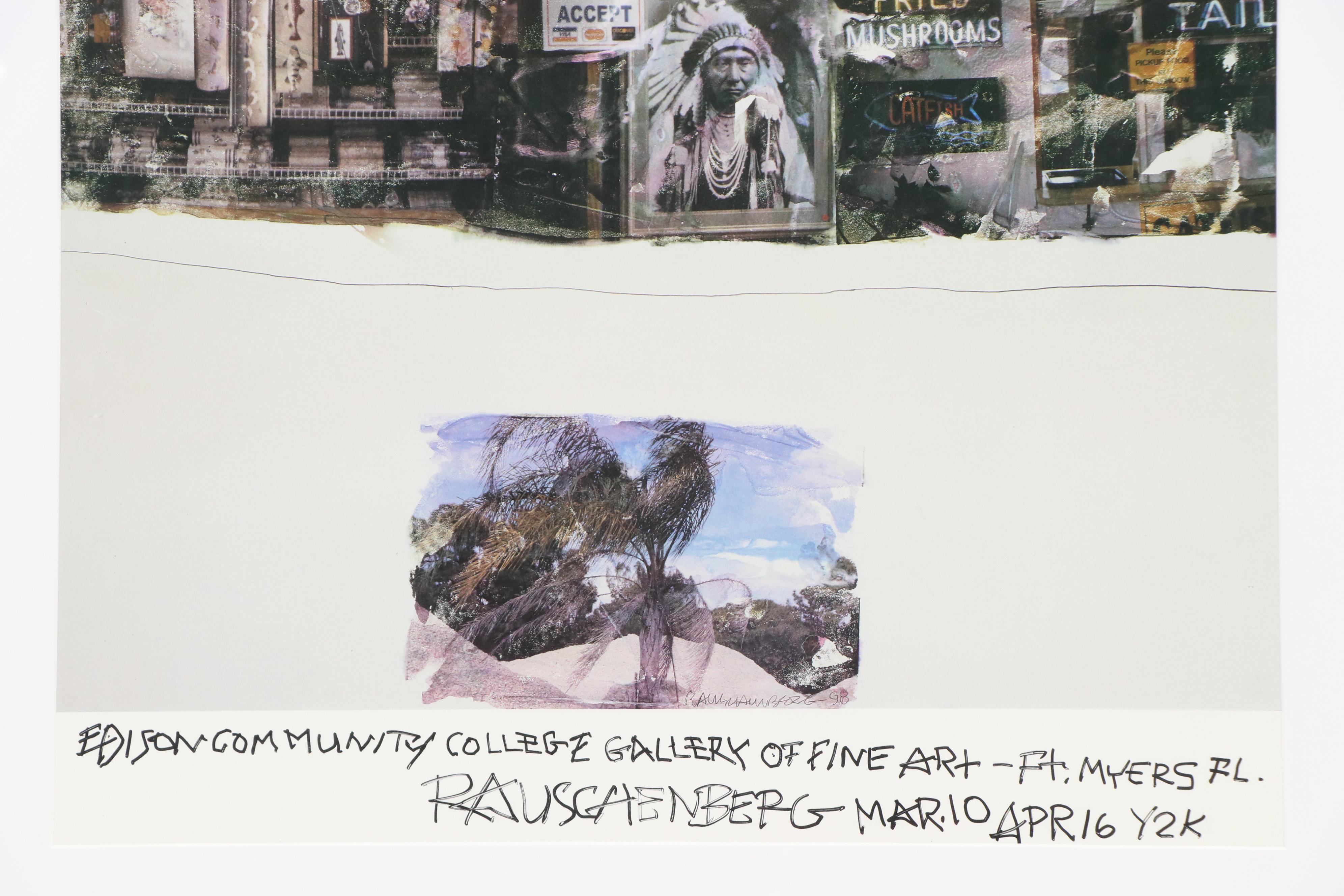 Offset Lithograph After Robert Rauschenberg "Catfish Tails," 2000