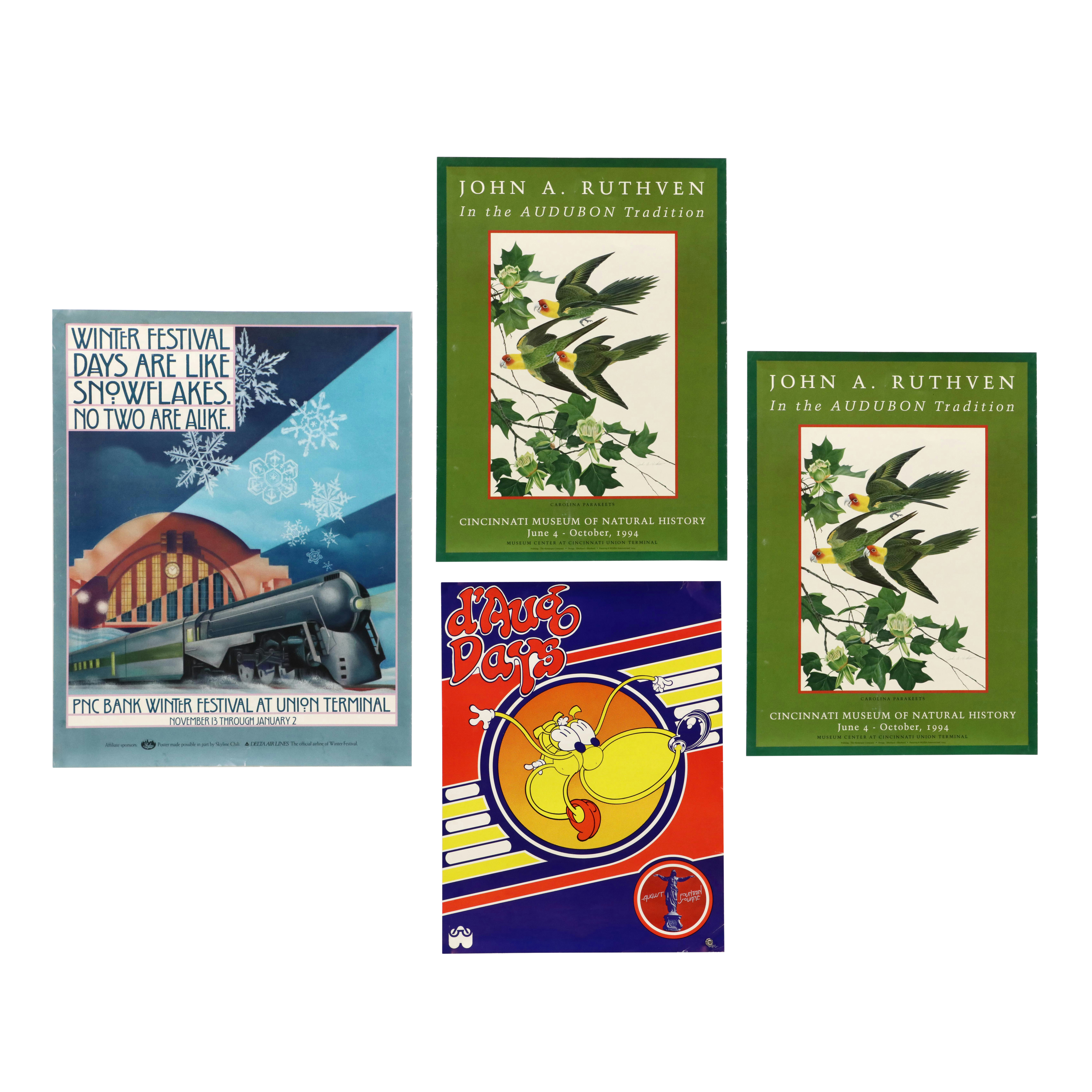 Cincinnati Art Museum Exhibition Posters After John Ruthven and More