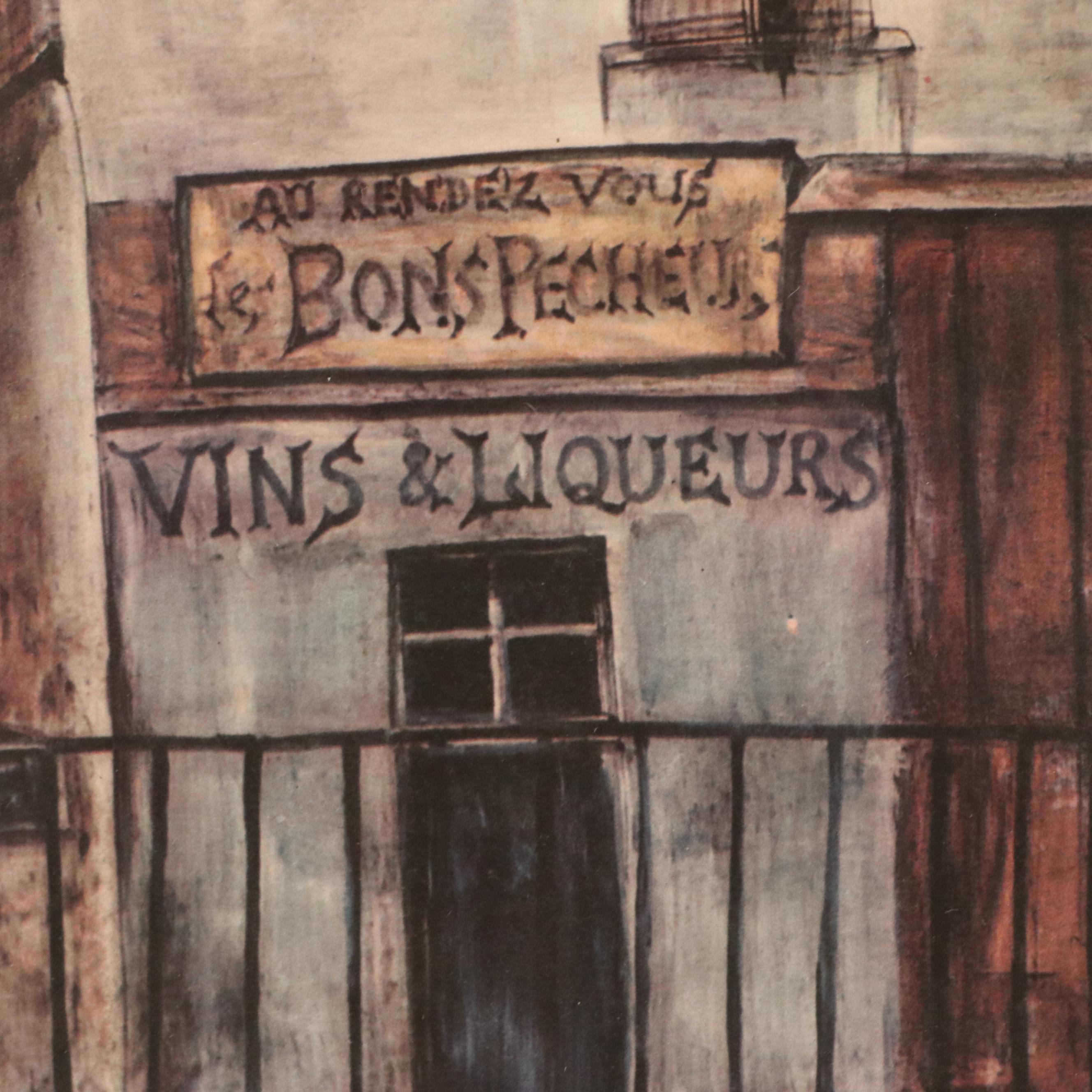 After Tsuguharu Foujita "Le Quai aux Fleurs, Notre-Dame," Mid-20th Century