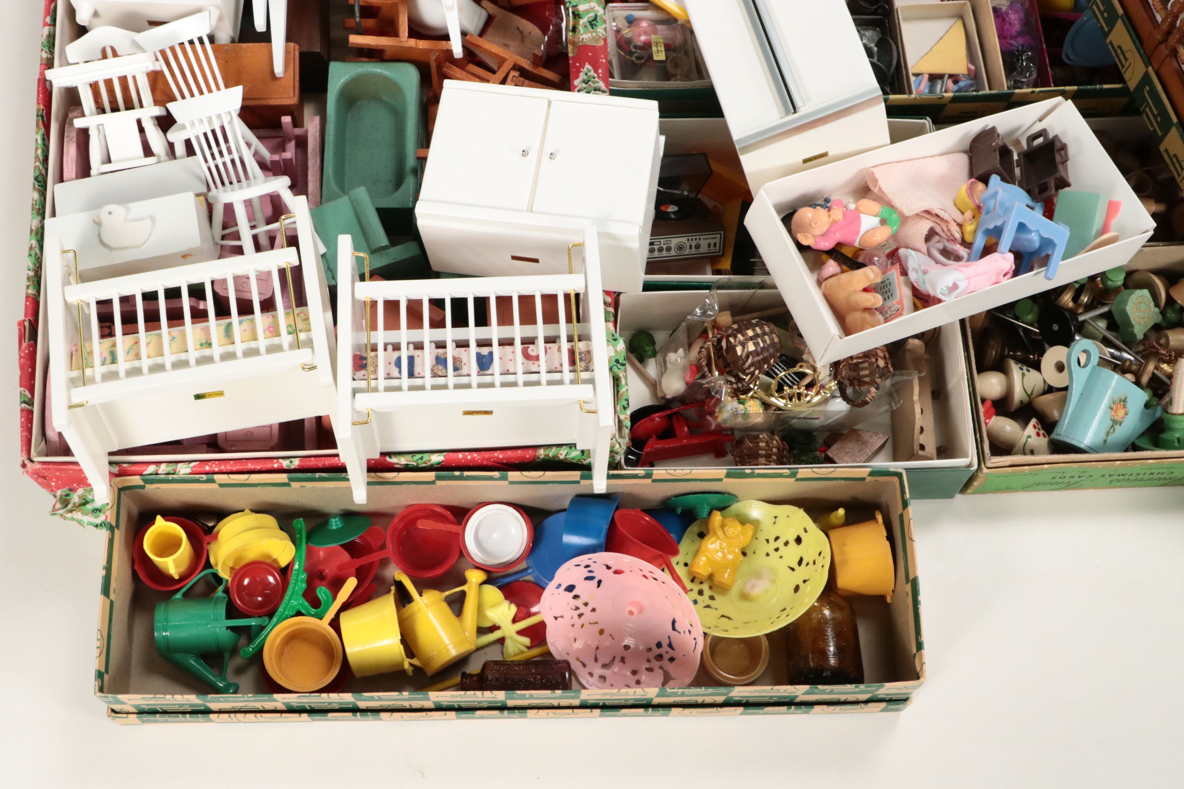 Dollhouse Furniture and Miniature Décor with Cracker Jack Prizes, More Toys