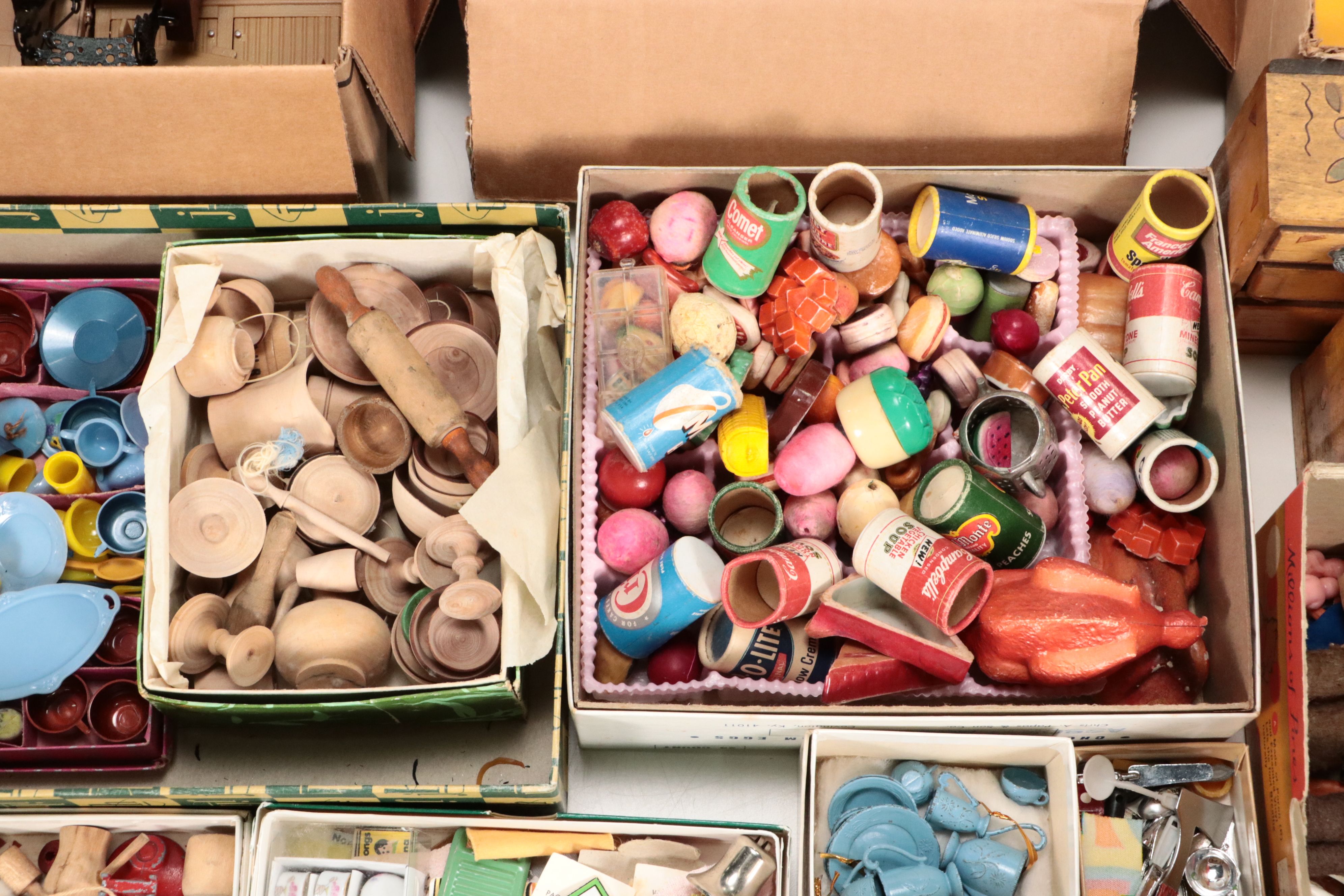 Dollhouse Furniture and Miniature Décor with Cracker Jack Prizes, More Toys