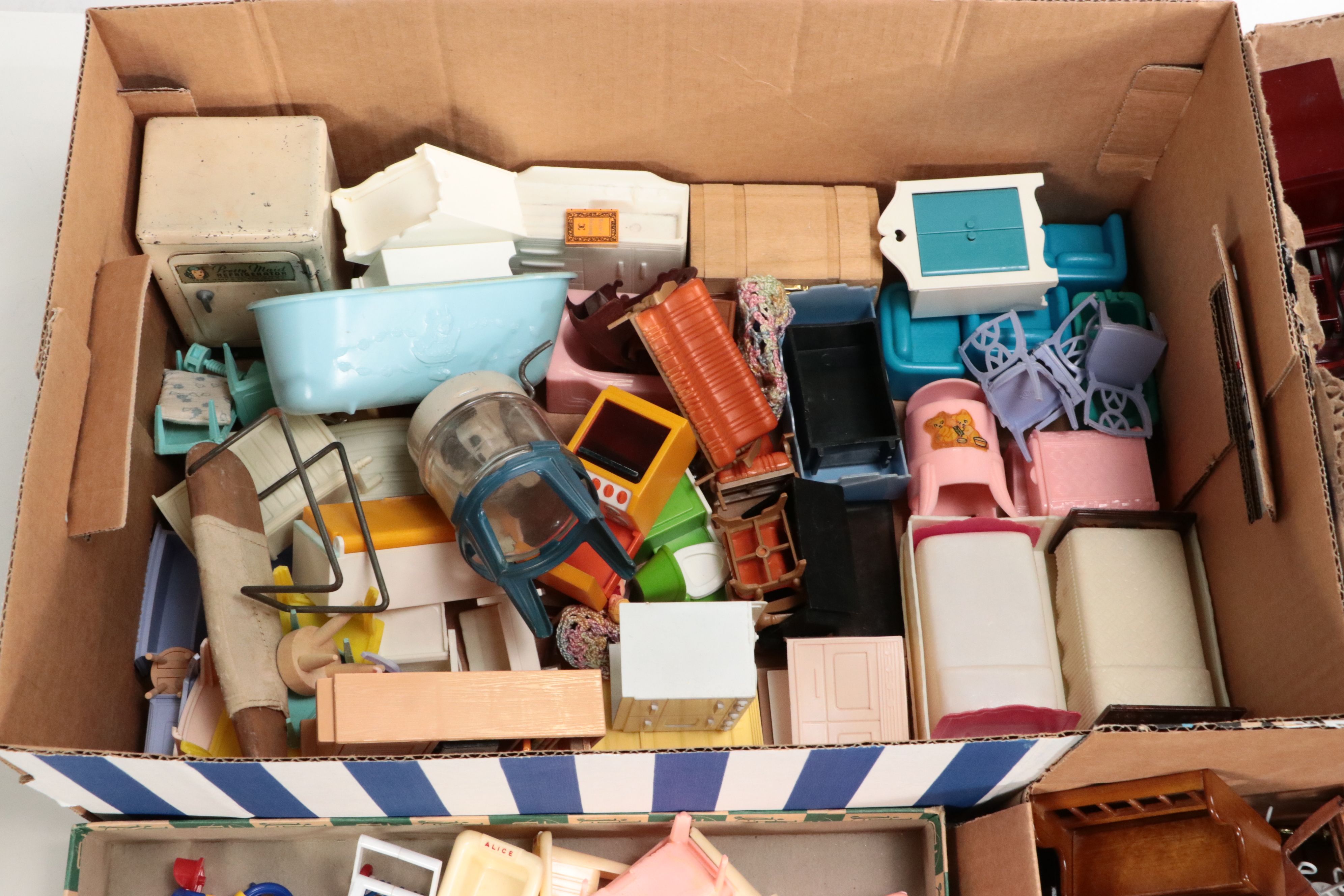 Dollhouse Furniture and Miniature Décor with Cracker Jack Prizes, More Toys