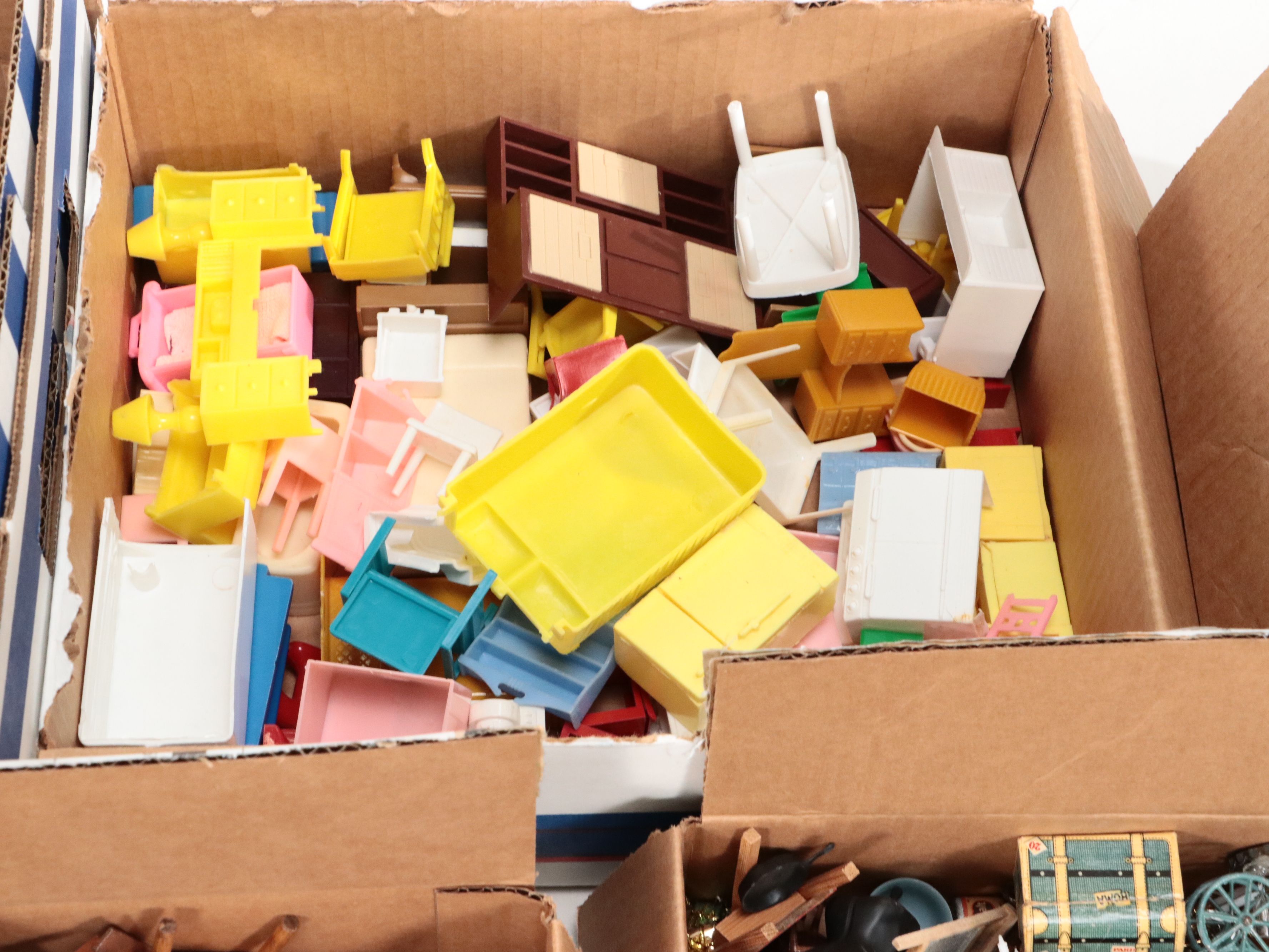 Dollhouse Furniture and Miniature Décor with Cracker Jack Prizes, More Toys