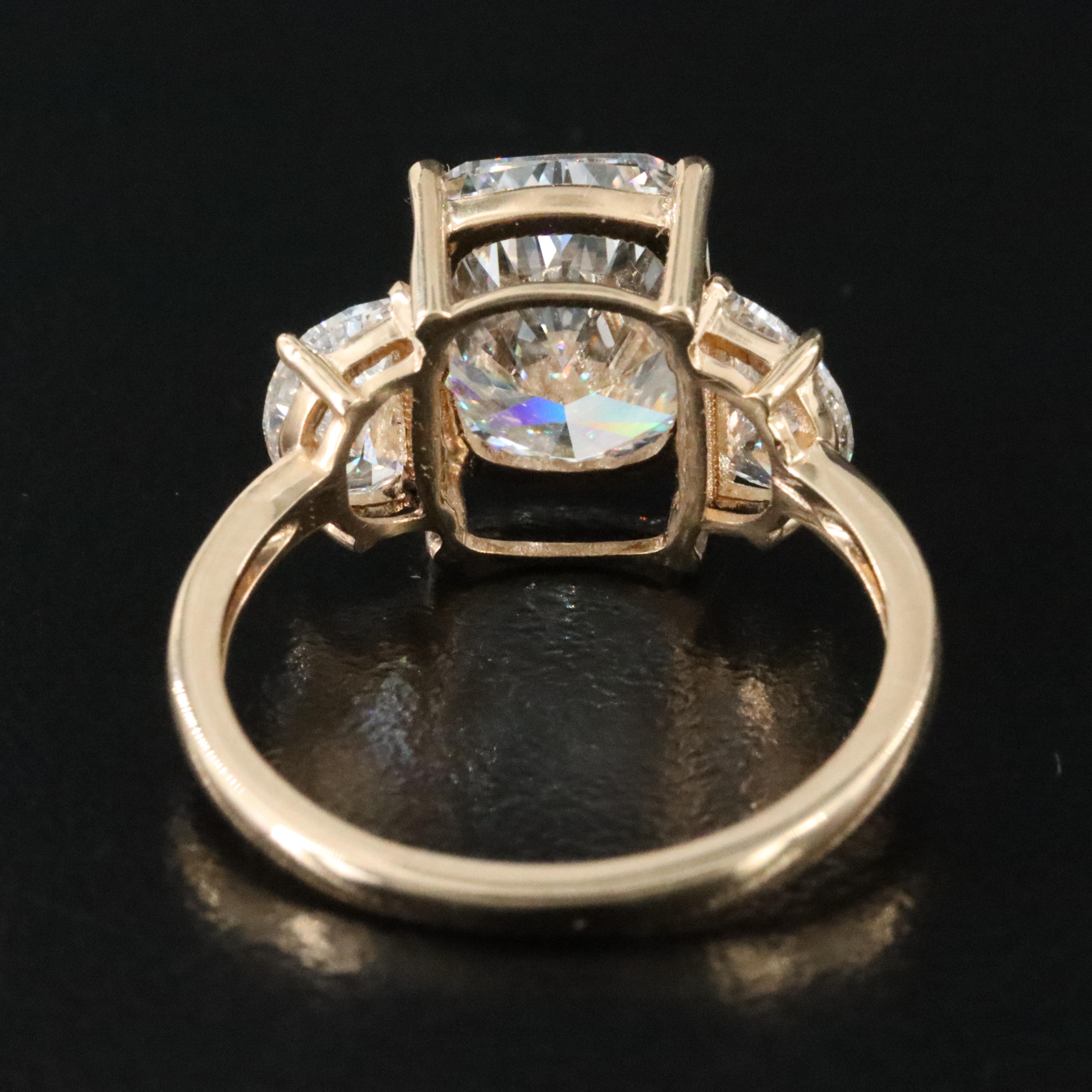 18K 3.99 CTW Lab Grown Diamond Ring with IGI Report