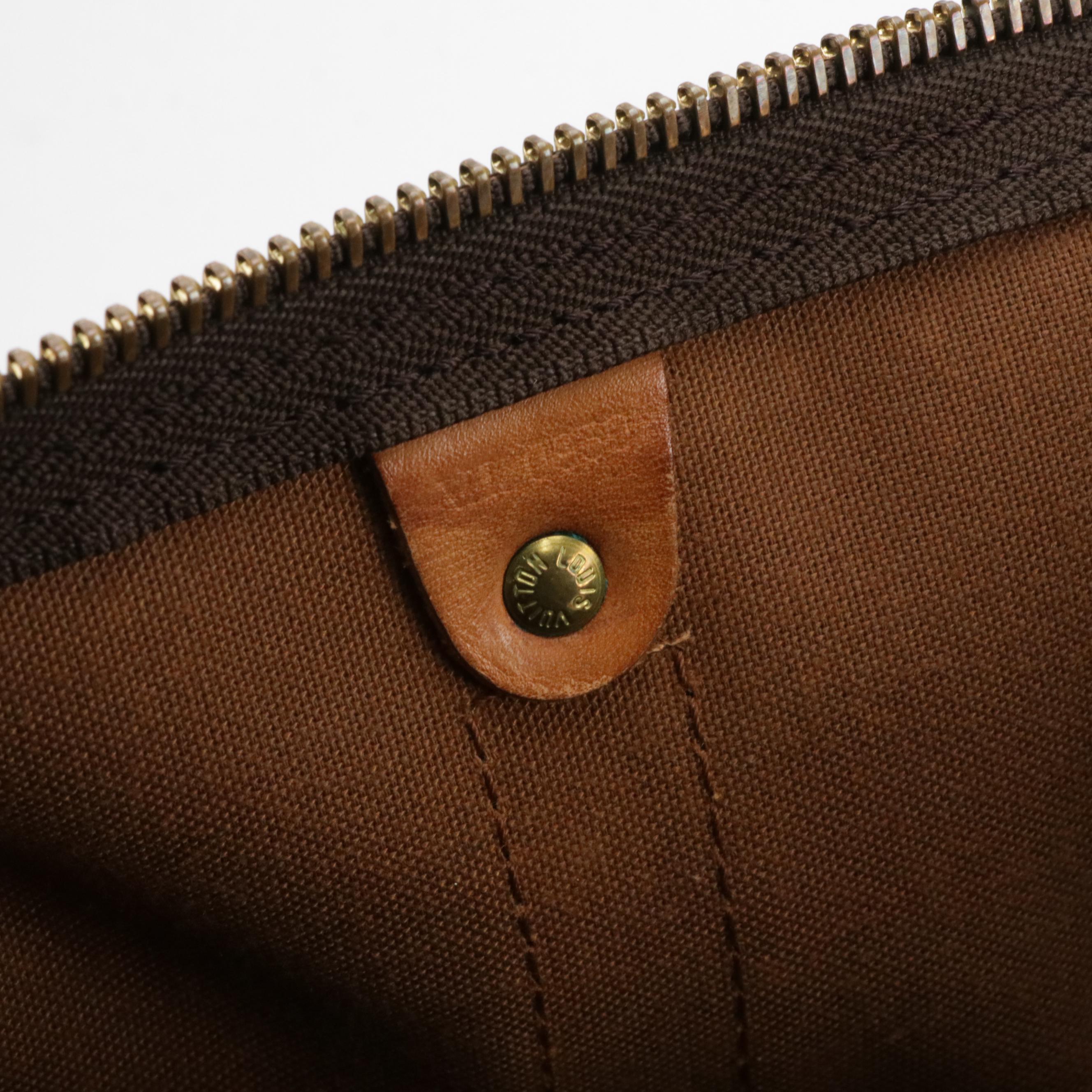 Louis Vuitton Keepall 45 in Monogram Canvas and Vachetta Leather