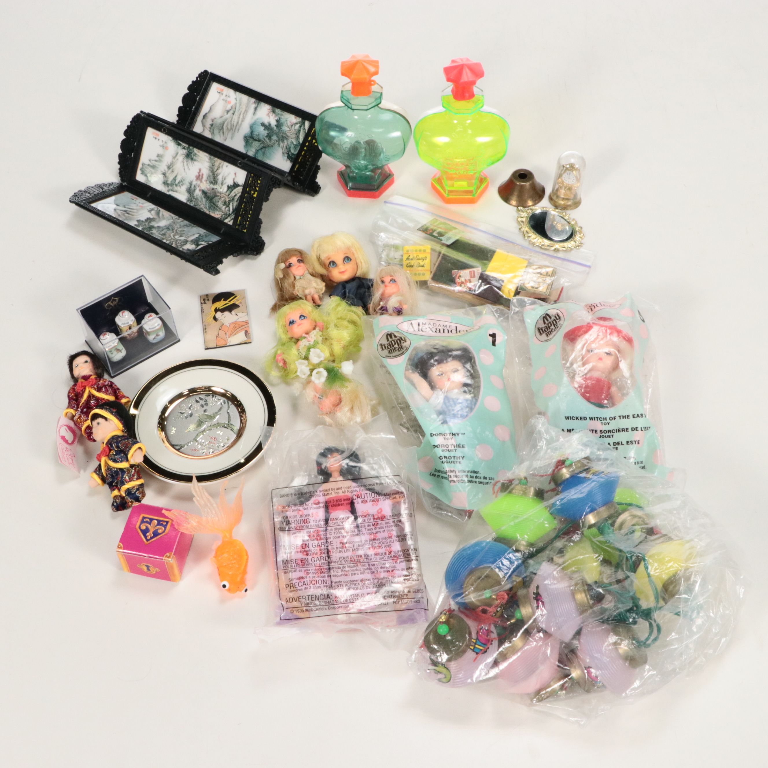 Dollhouse Furniture and Miniature Décor with Cracker Jack Prizes, More Toys