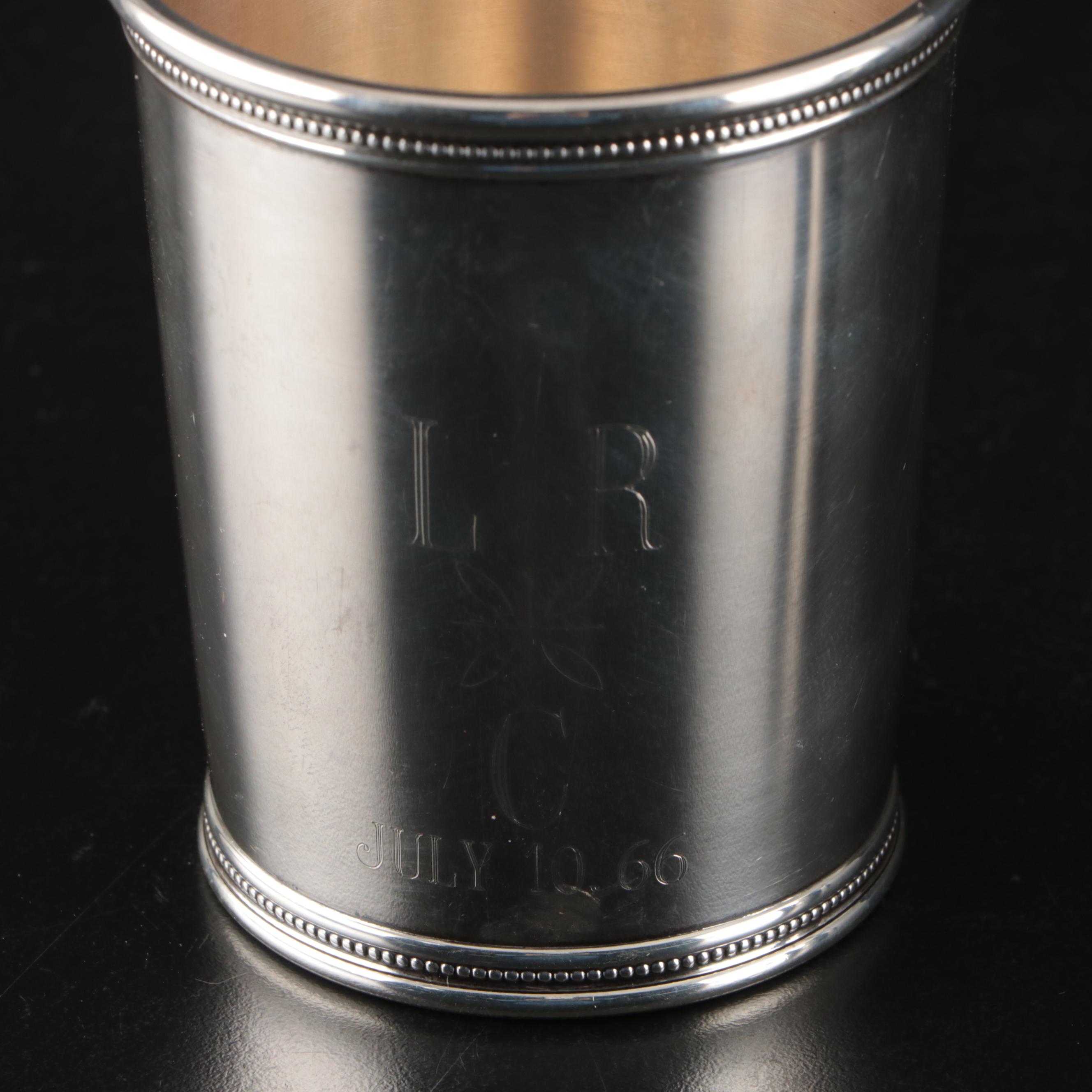 Mark J. Scearce Sterling Silver "Nixon" and "Johnson" Julep Cups