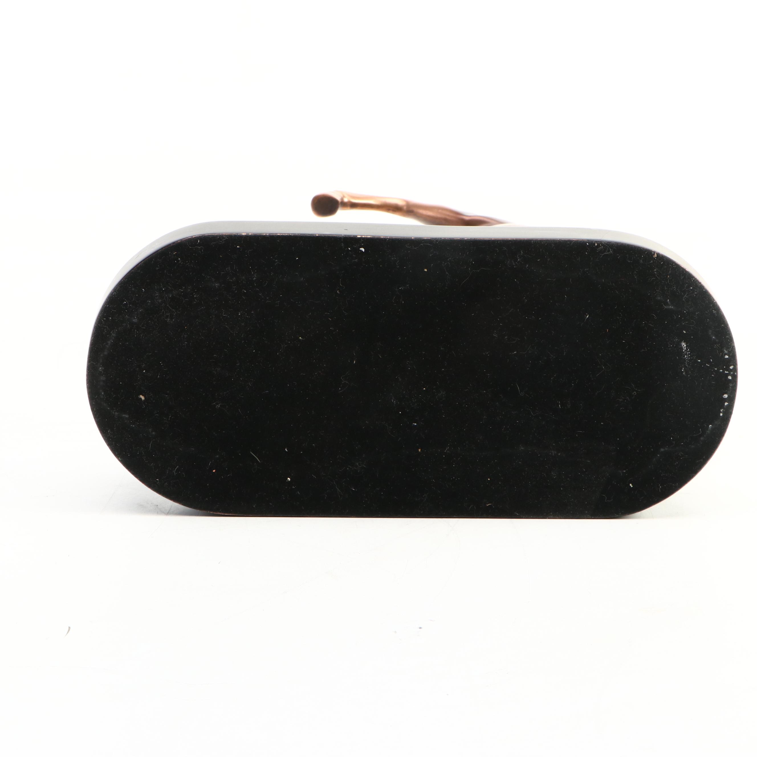 PM Craftsman Bronzed Metal "Town Crier" Figurine with Rearing Horse Stand