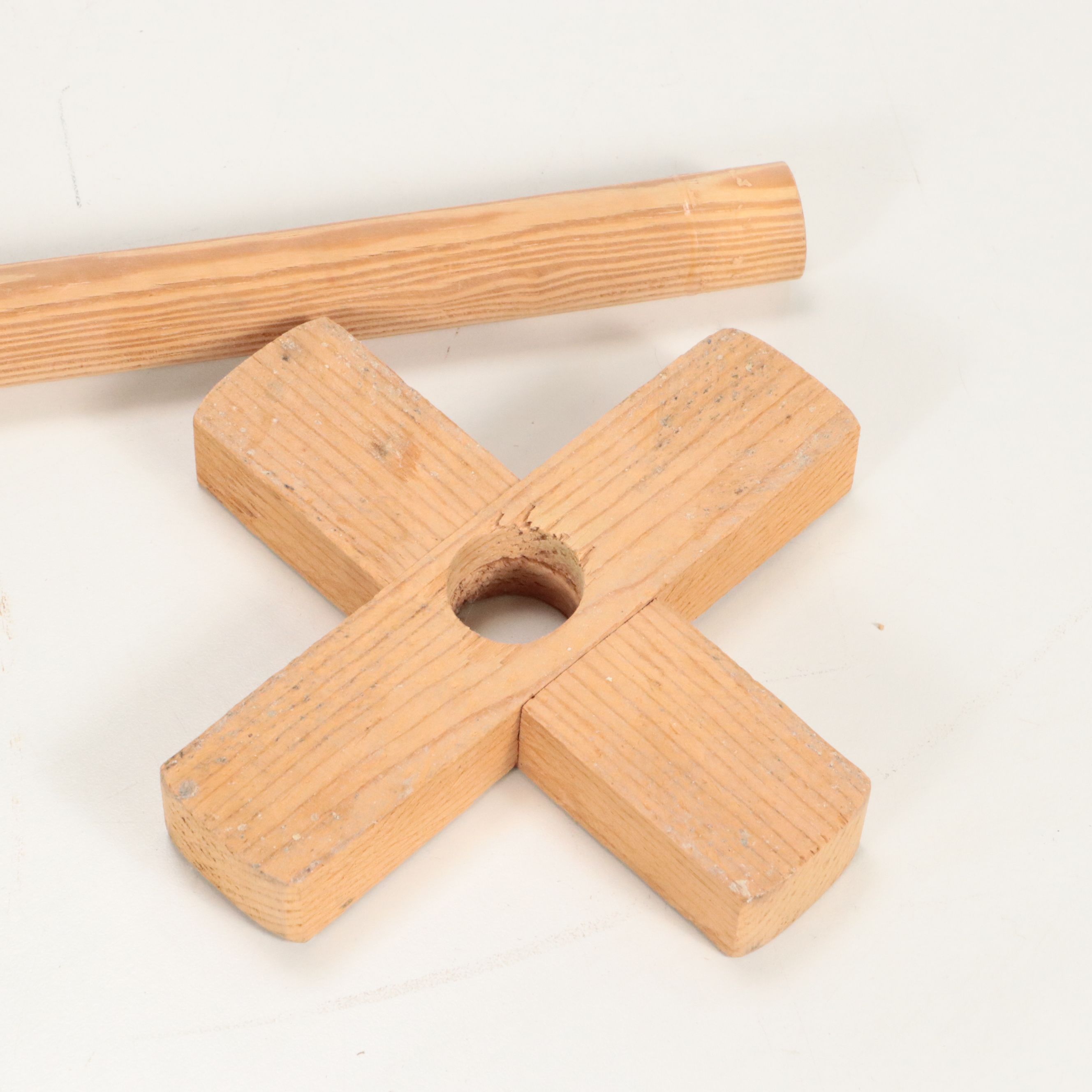 Marshall Pottery 4-Gallon Stoneware and Cobalt Butter Churn