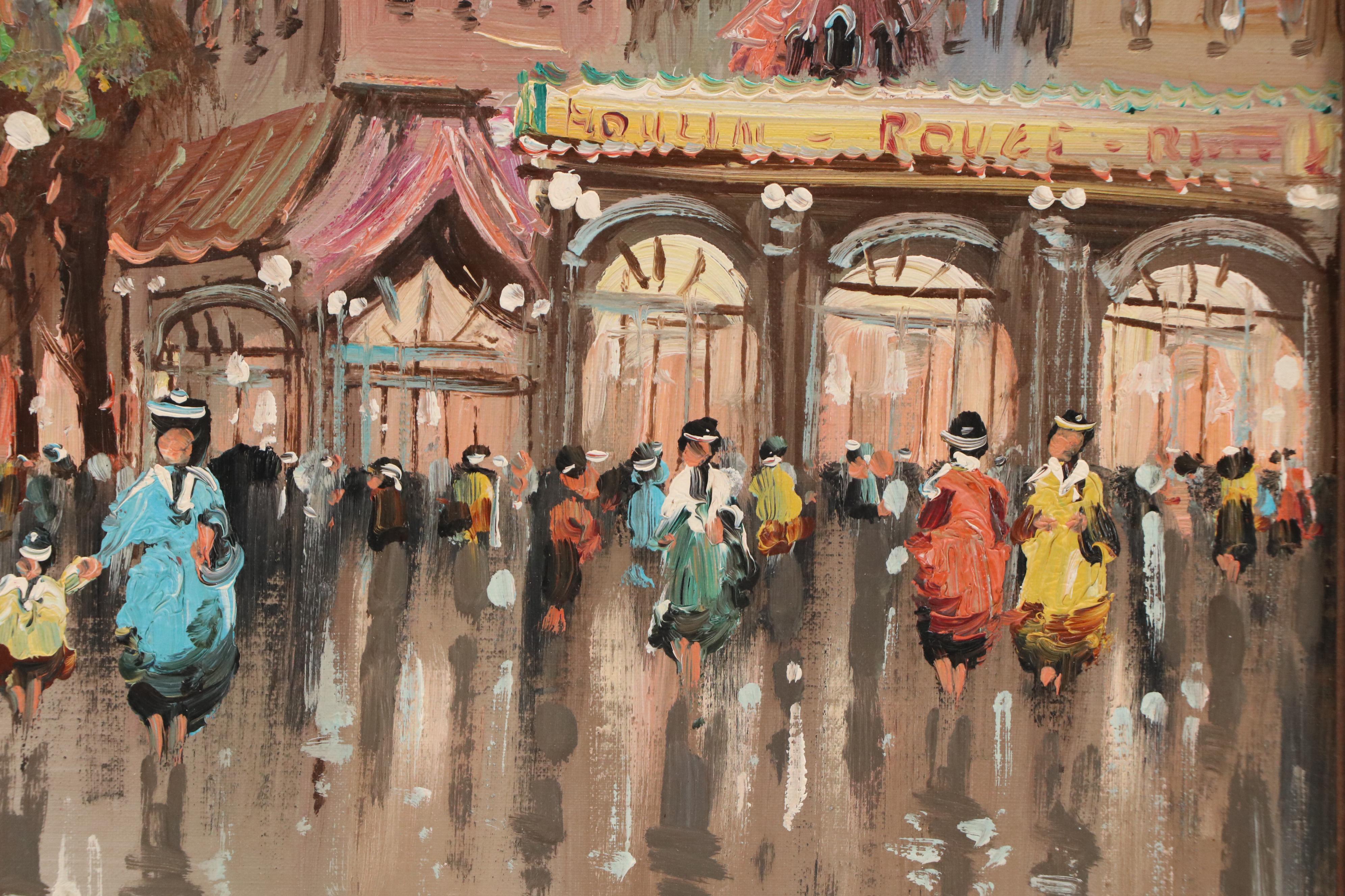 Philipi Cityscape Oil Painting of European Street Scene