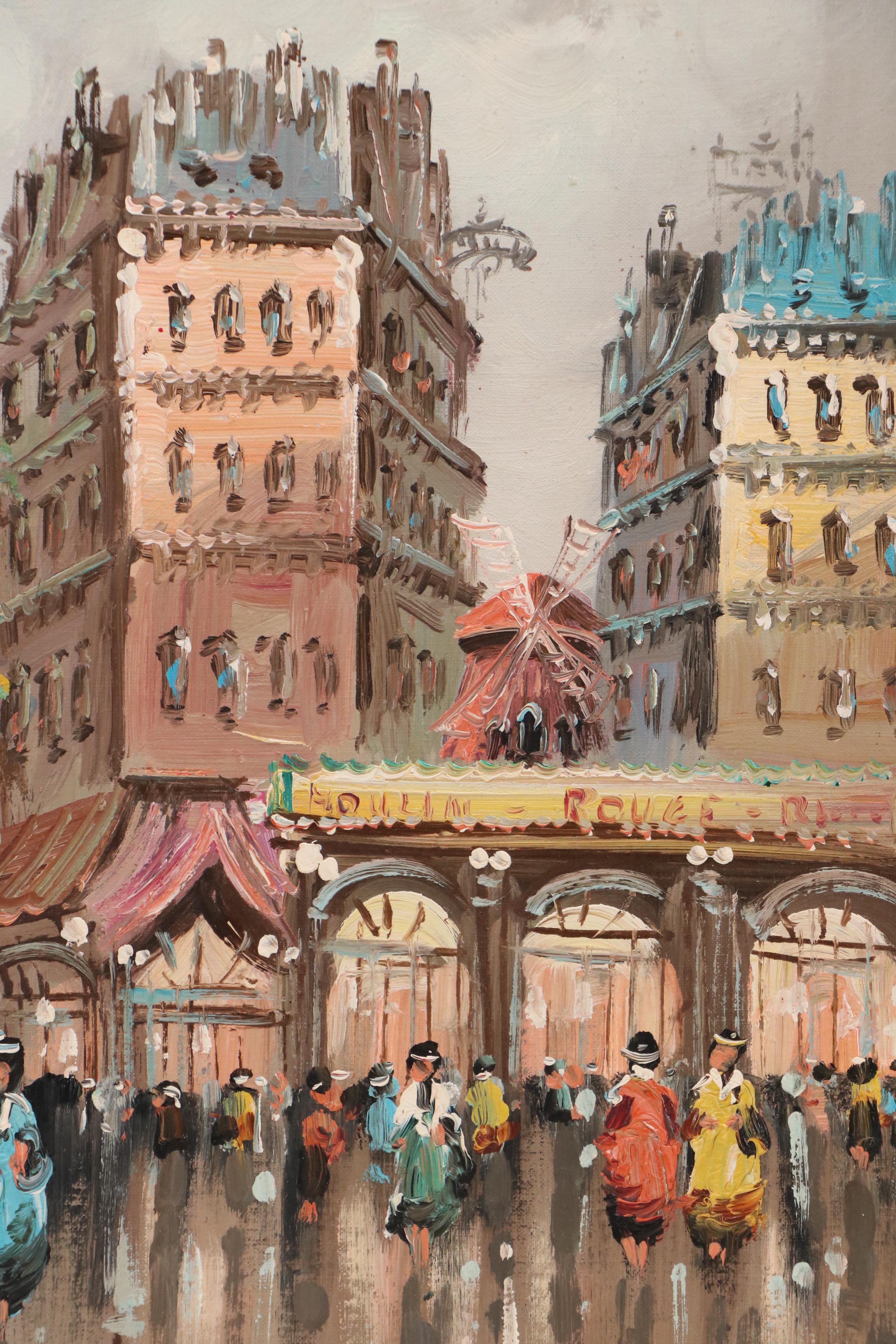 Philipi Cityscape Oil Painting of European Street Scene