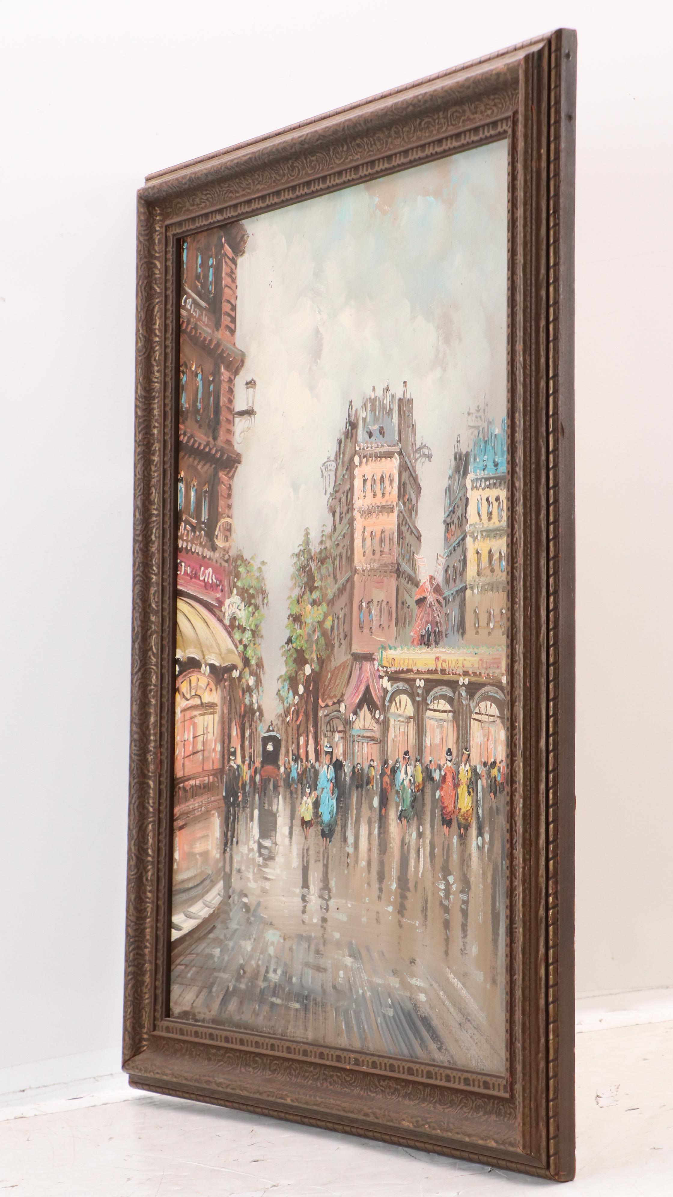 Philipi Cityscape Oil Painting of European Street Scene