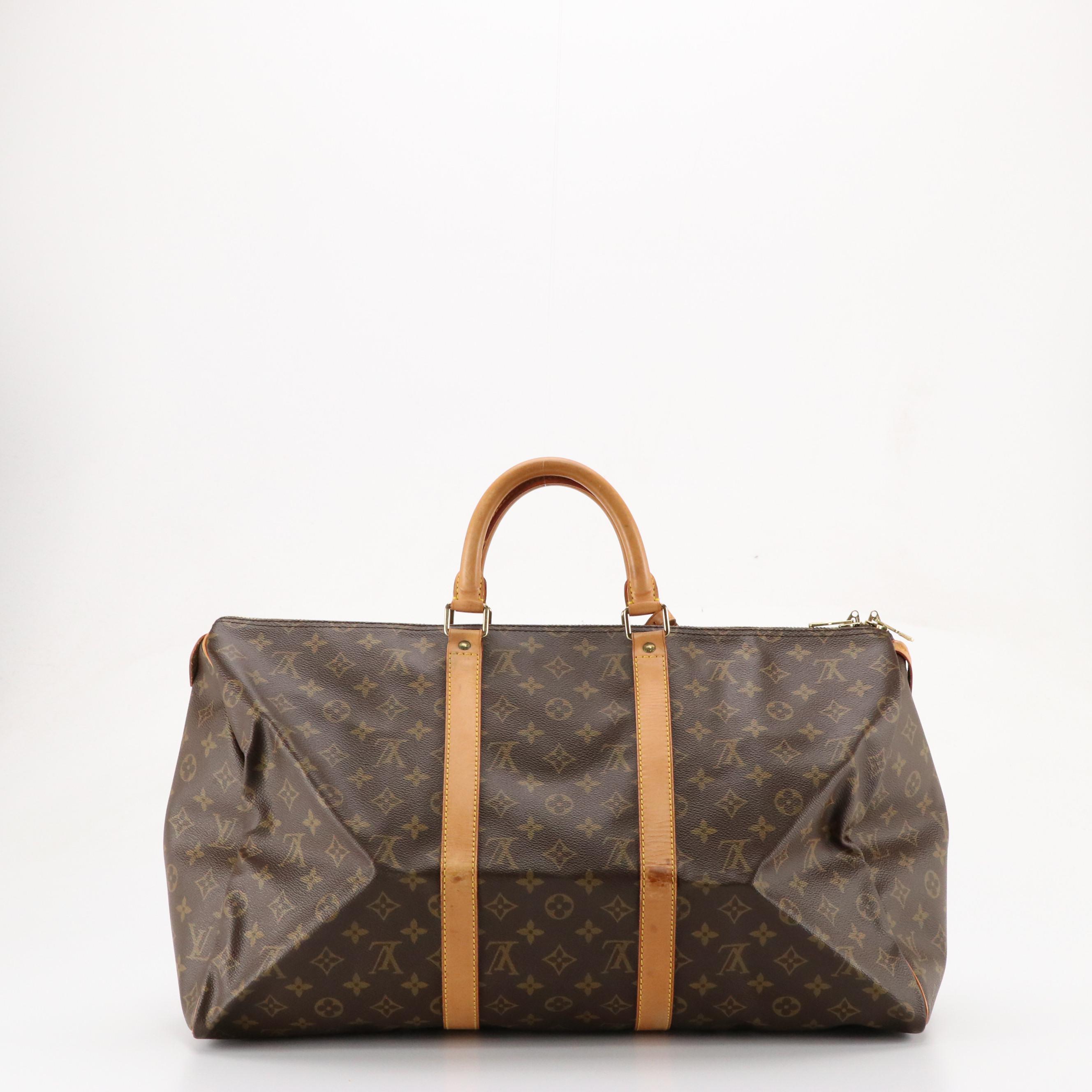 Louis Vuitton Keepall Bandoulière 50 in Monogram Canvas and Vachetta Leather