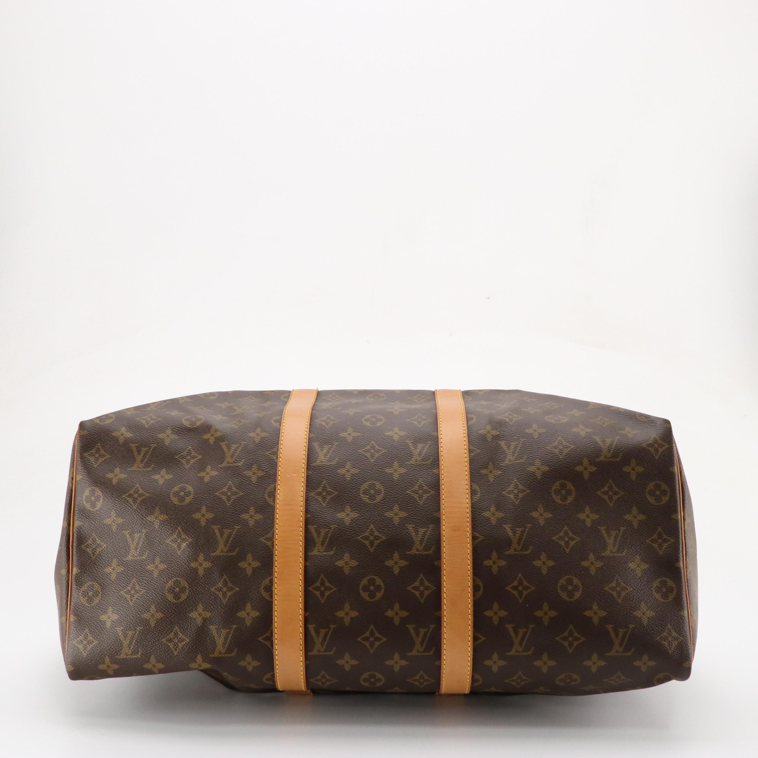 Louis Vuitton Keepall Bandoulière 50 in Monogram Canvas and Vachetta Leather