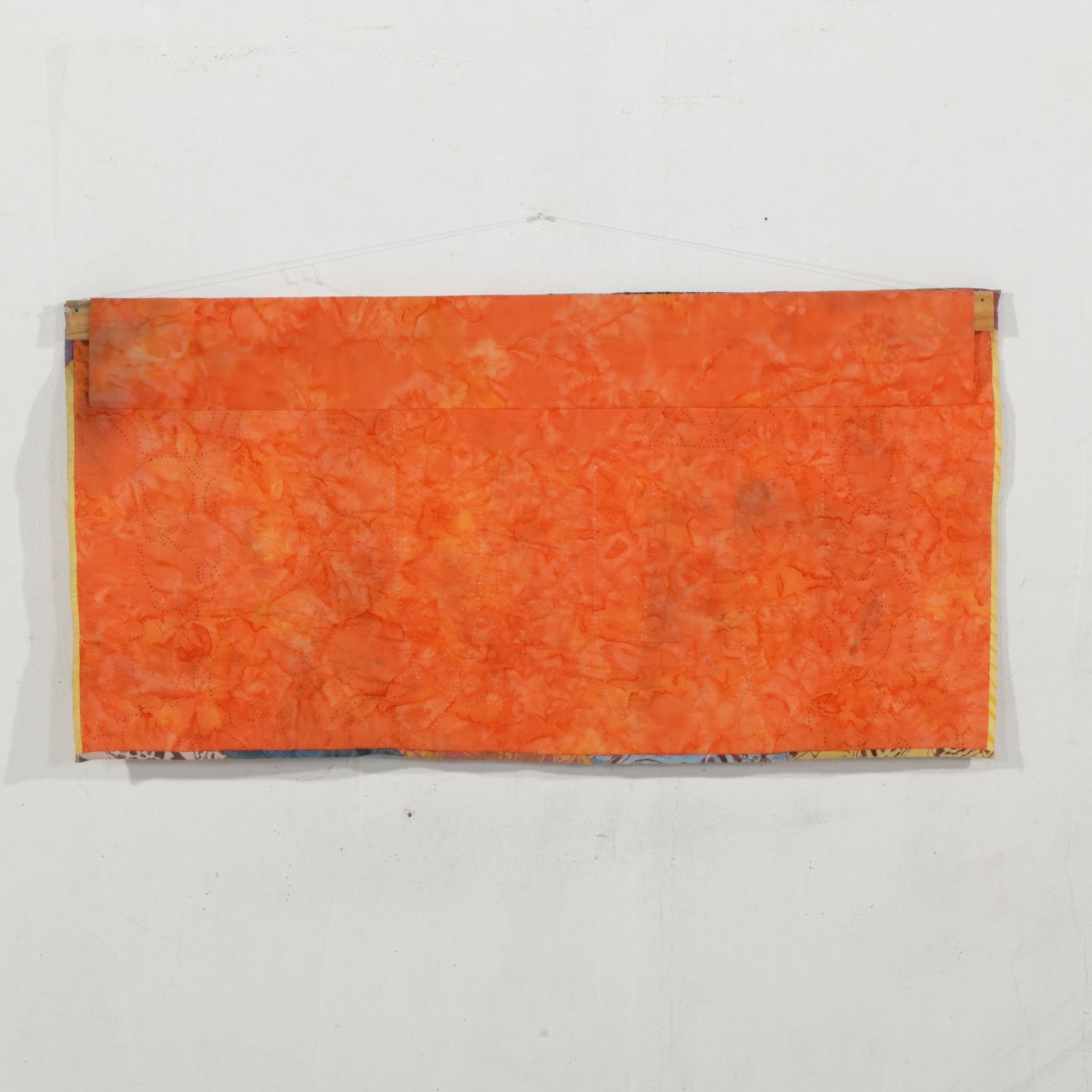 Sue Cavanaugh Bali Inspired Embroidery & Batik Quilted Wall Panel, 2001