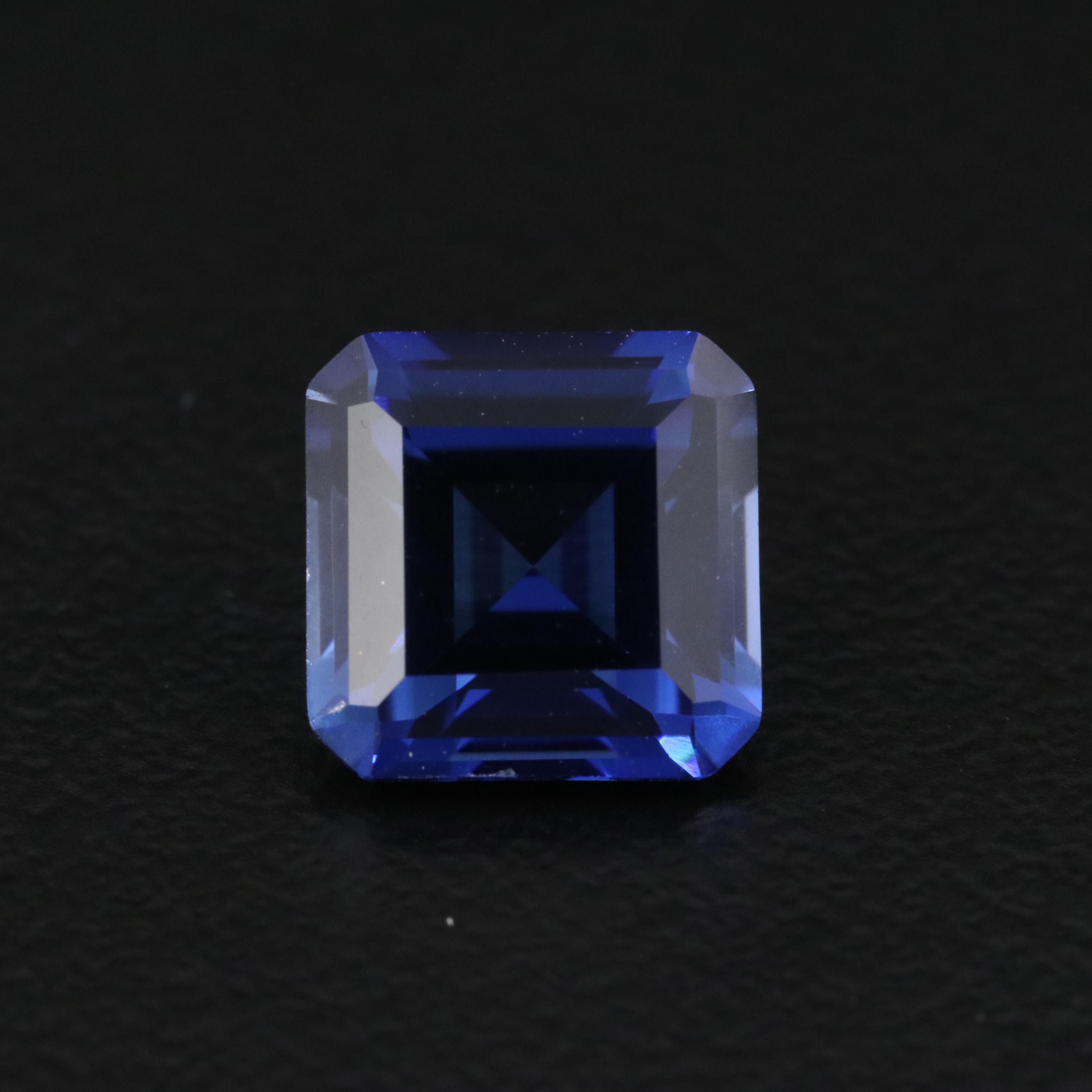 Loose 3.09 CT Lab Grown Sapphire