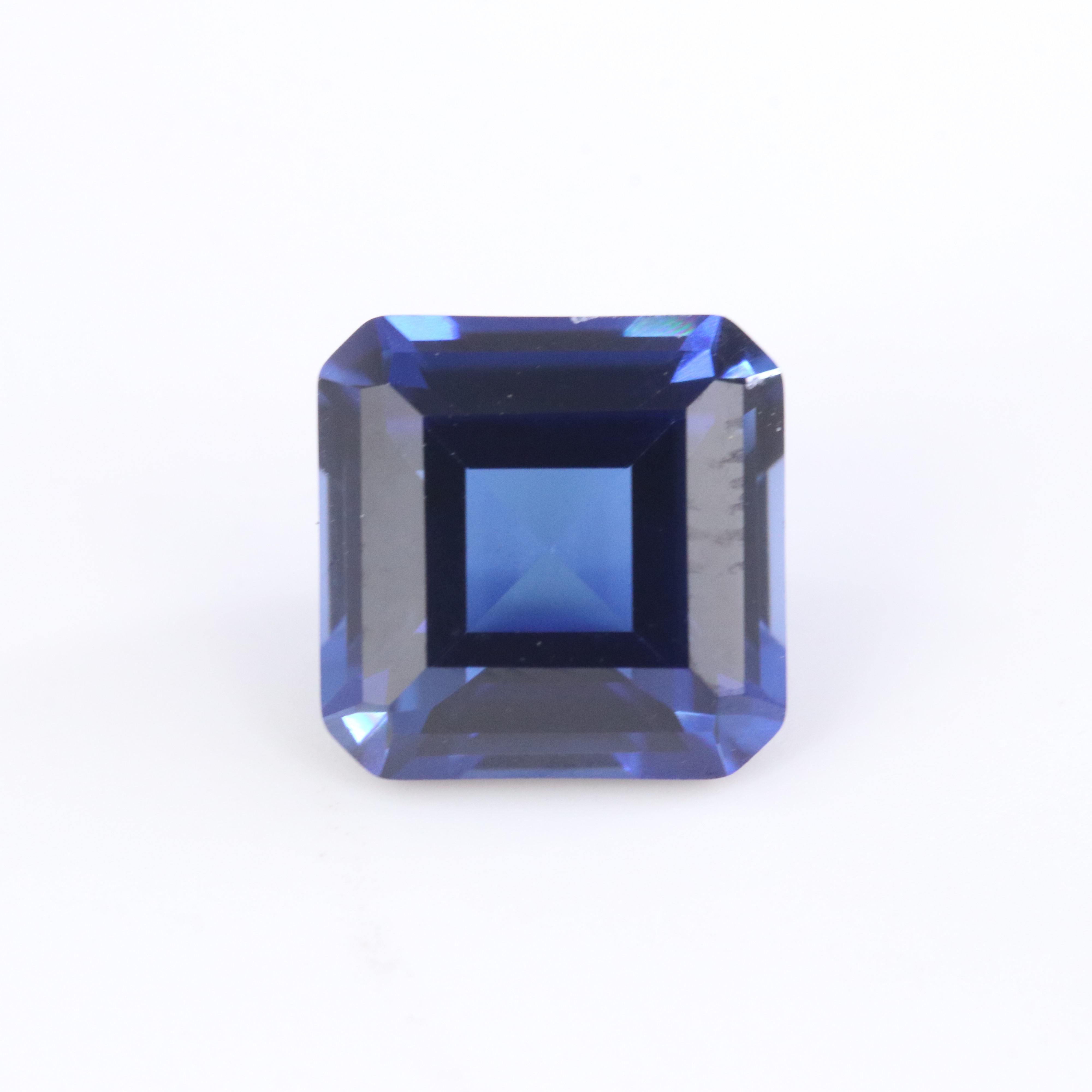 Loose 3.09 CT Lab Grown Sapphire