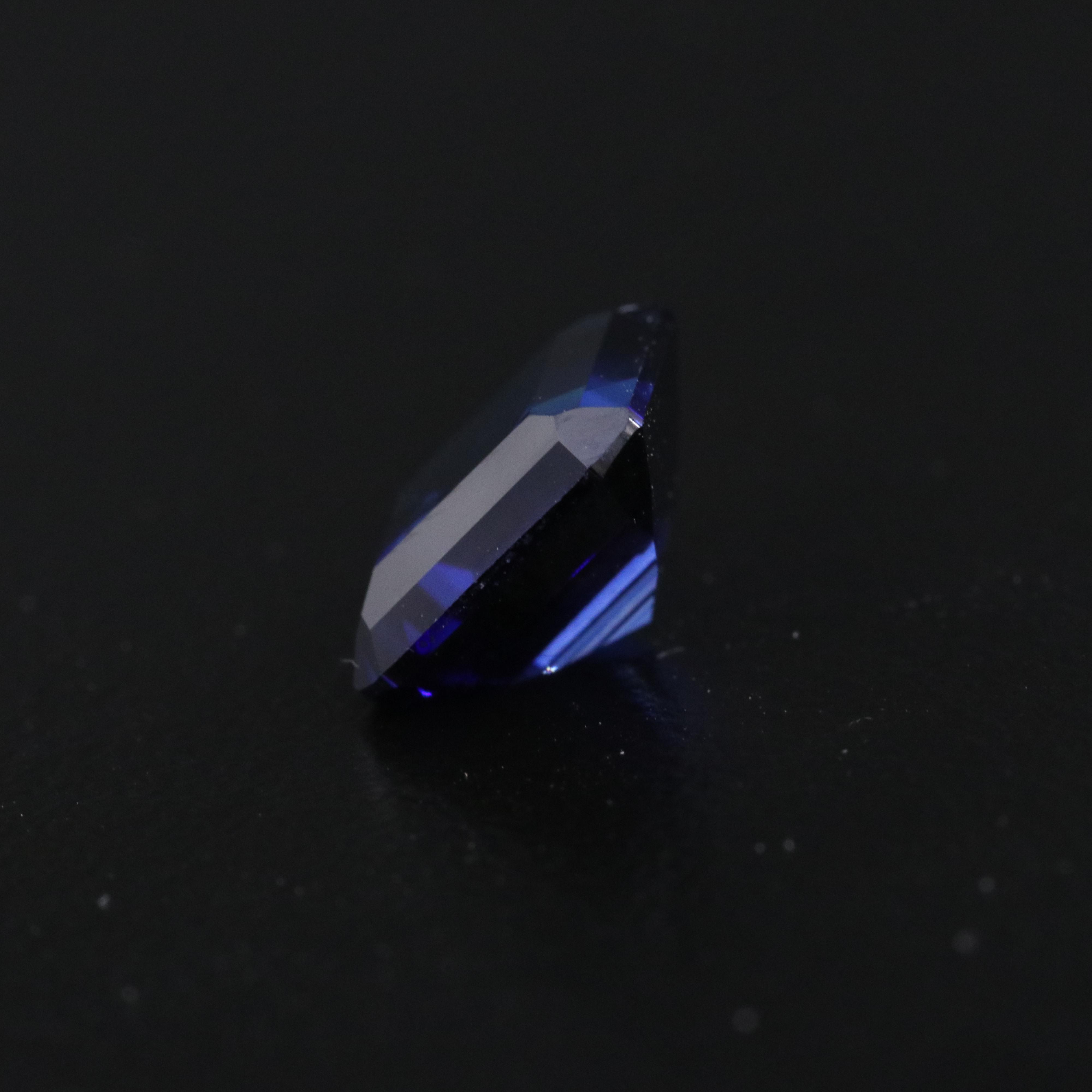 Loose 3.09 CT Lab Grown Sapphire