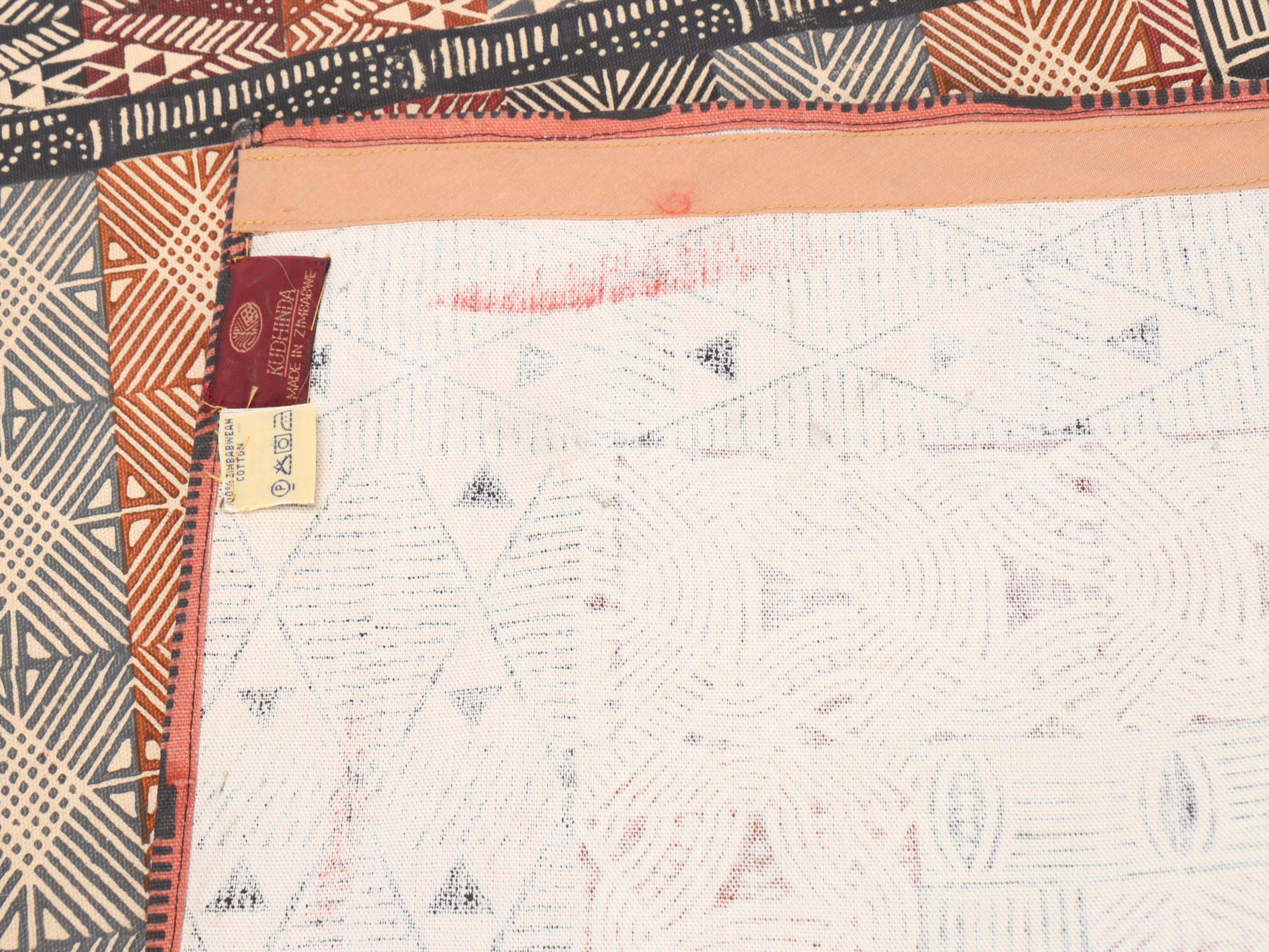 Kudhinda Block Printed Elephant Block Motif Wall Hanging Panel