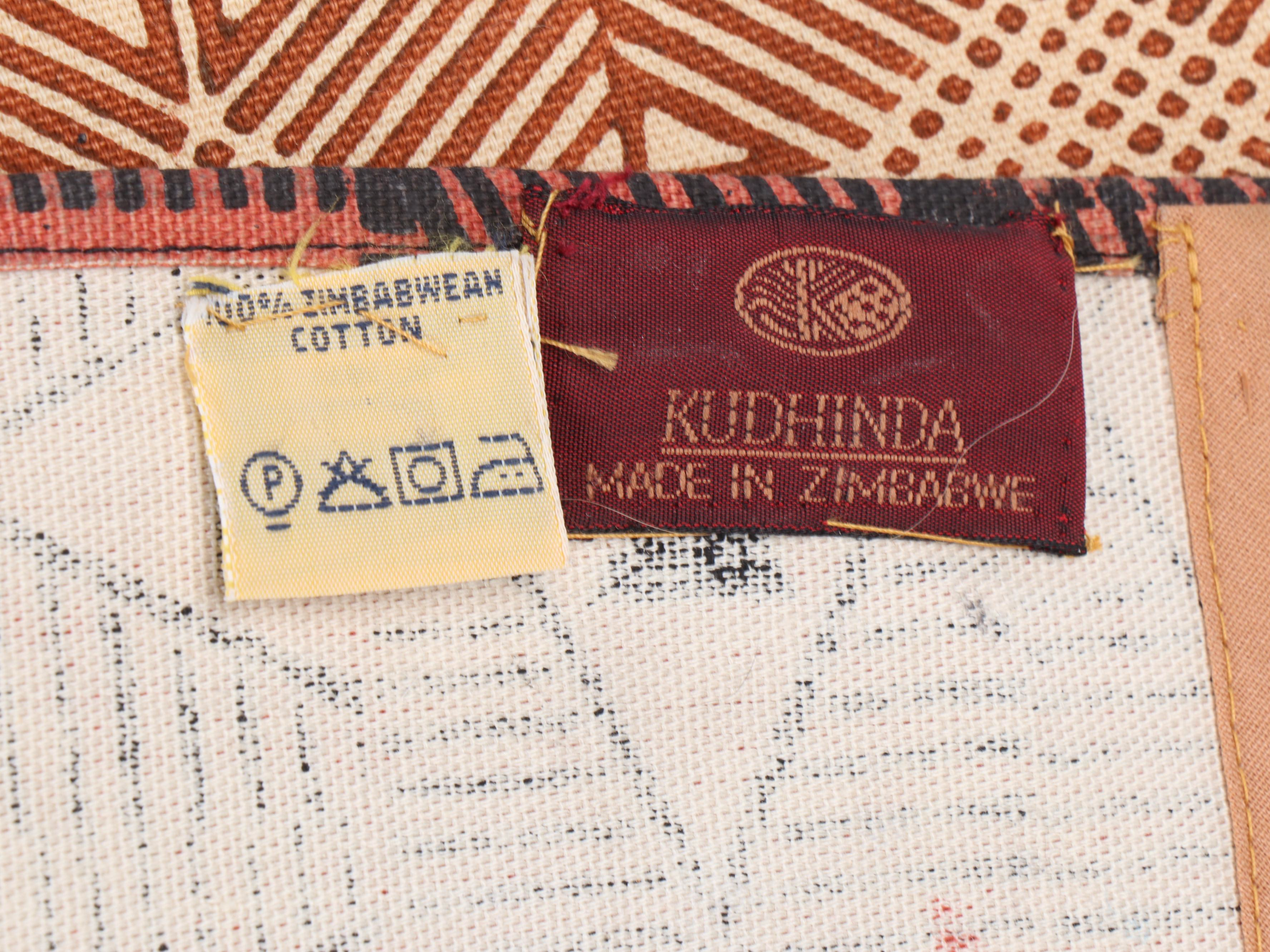 Kudhinda Block Printed Elephant Block Motif Wall Hanging Panel