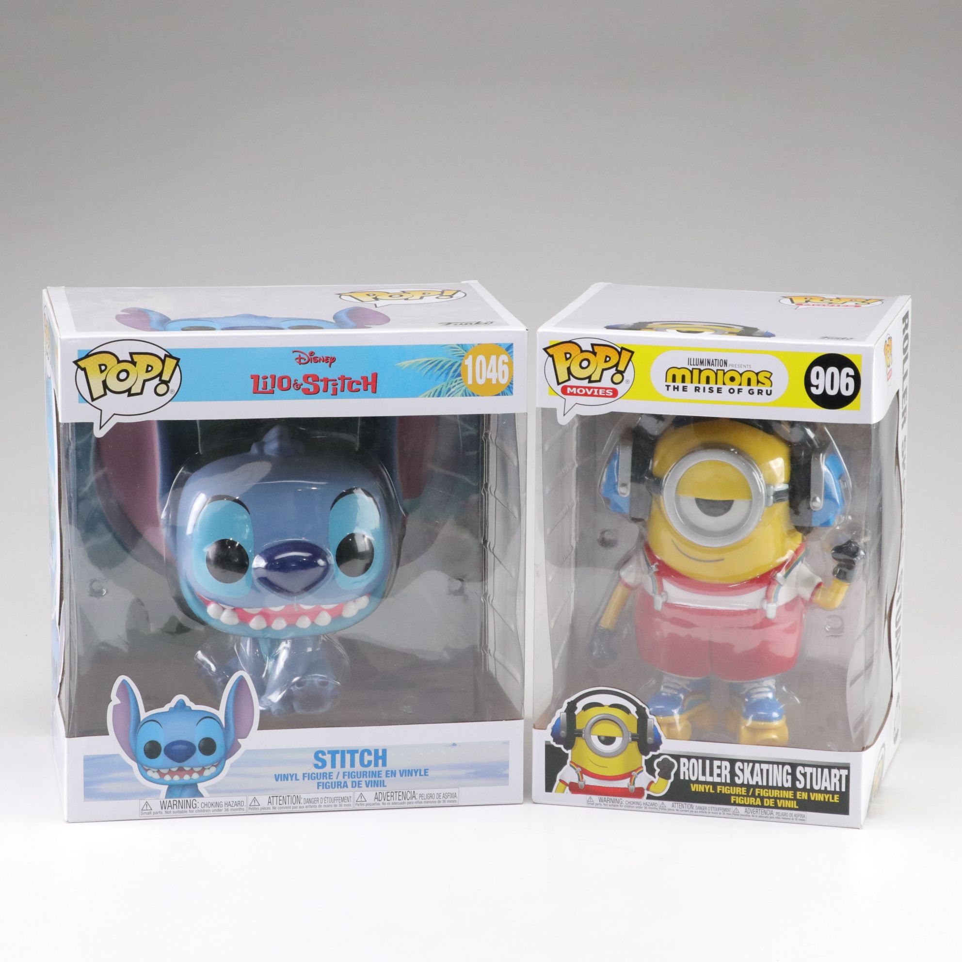 Disney Jumbo Stitch & Minions Funko Pop! Vinyl Figurines