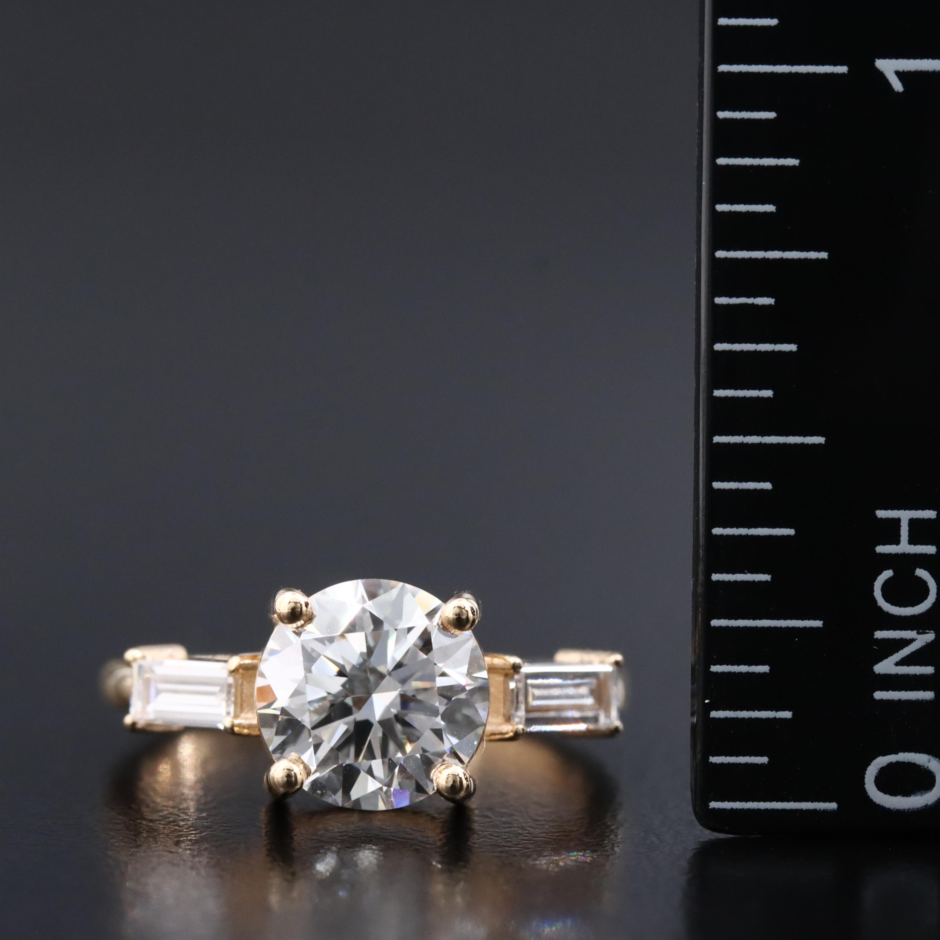 18K 2.26 CTW Lab Grown Diamond Ring with IGI Report