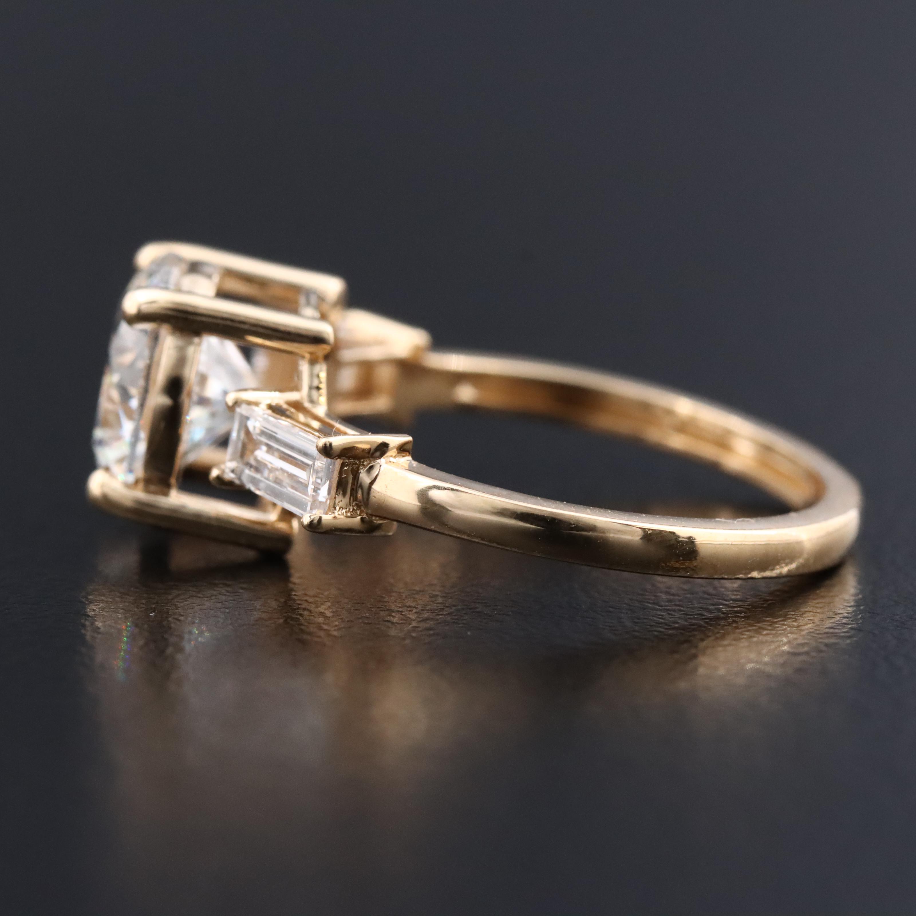 18K 2.26 CTW Lab Grown Diamond Ring with IGI Report