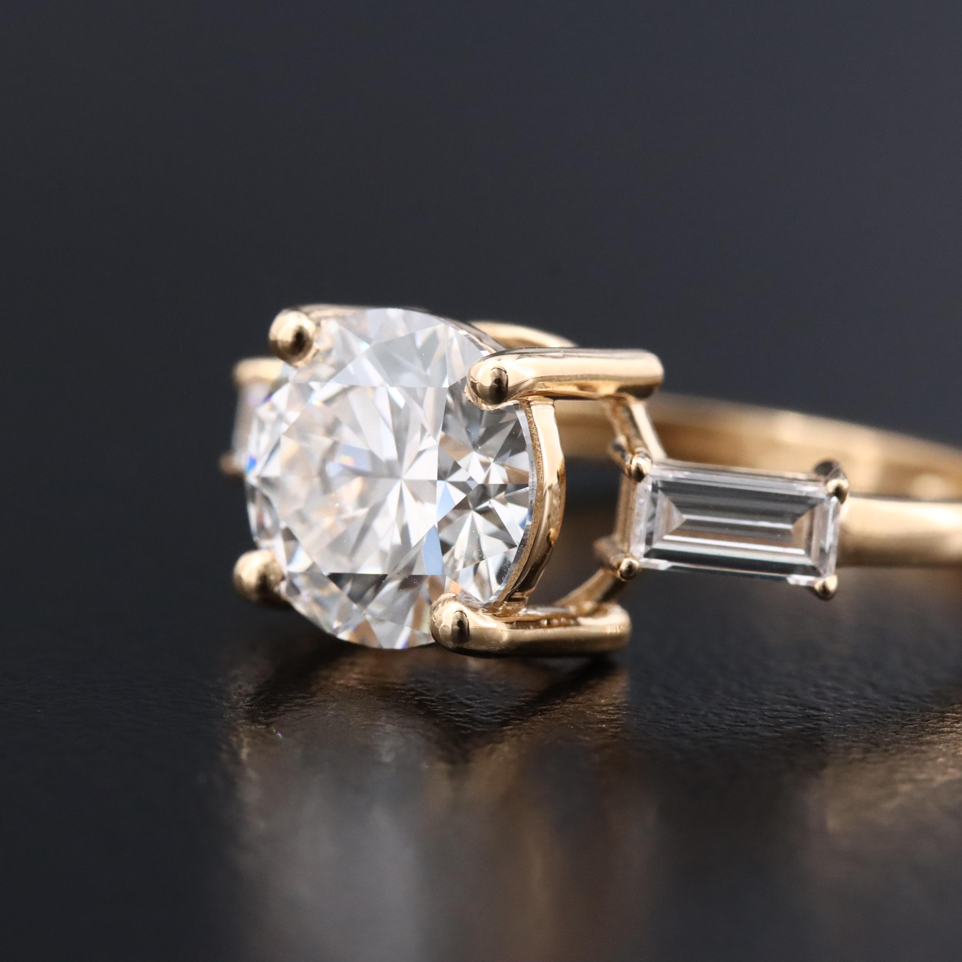 18K 2.26 CTW Lab Grown Diamond Ring with IGI Report