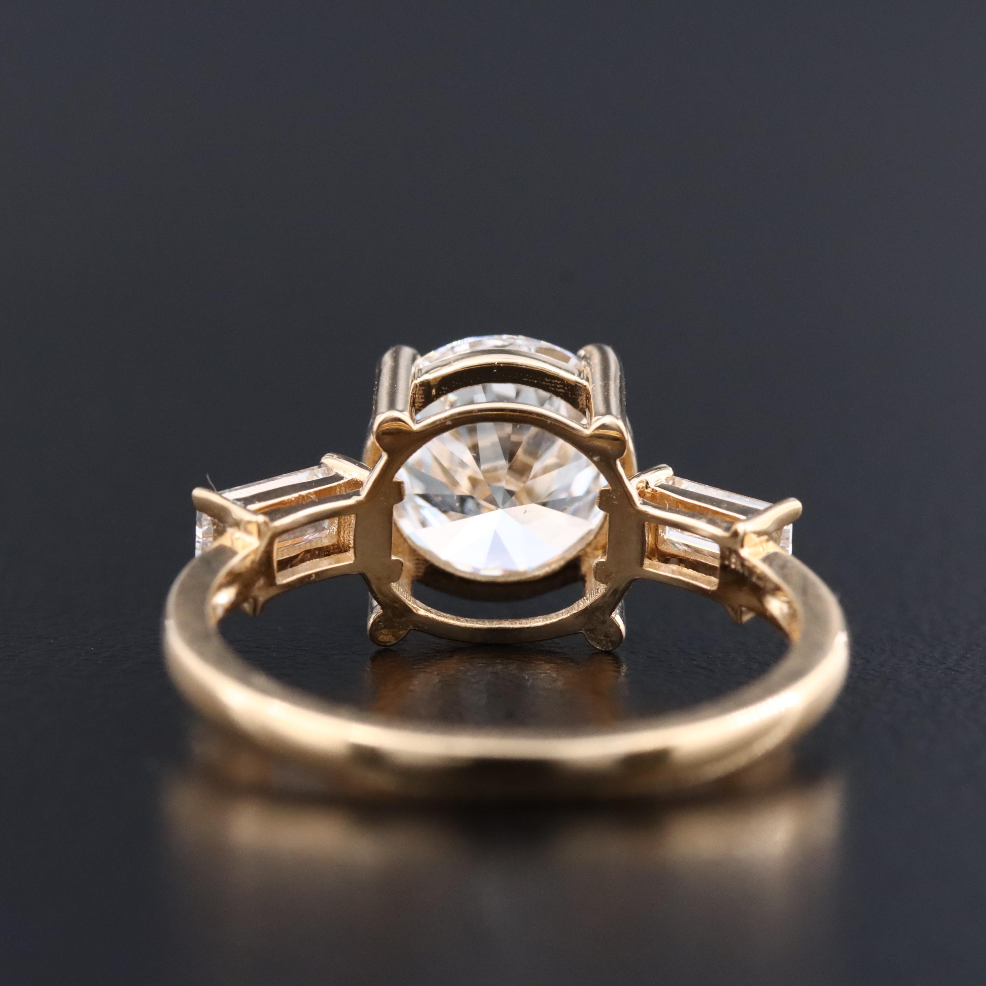 18K 2.26 CTW Lab Grown Diamond Ring with IGI Report